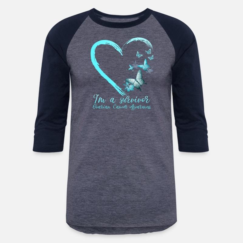 Teal Butterfly Heart Survivor Ovarian Cancer Aware