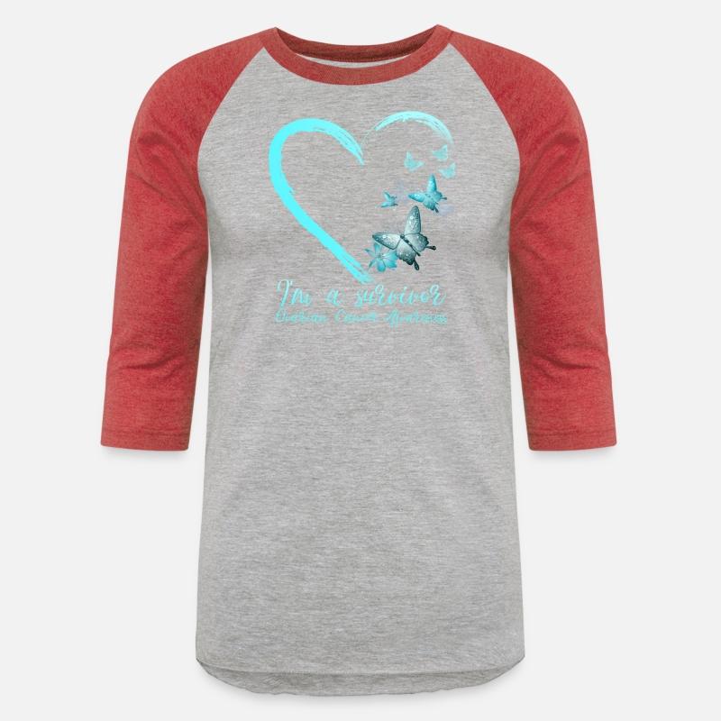 Teal Butterfly Heart Survivor Ovarian Cancer Aware