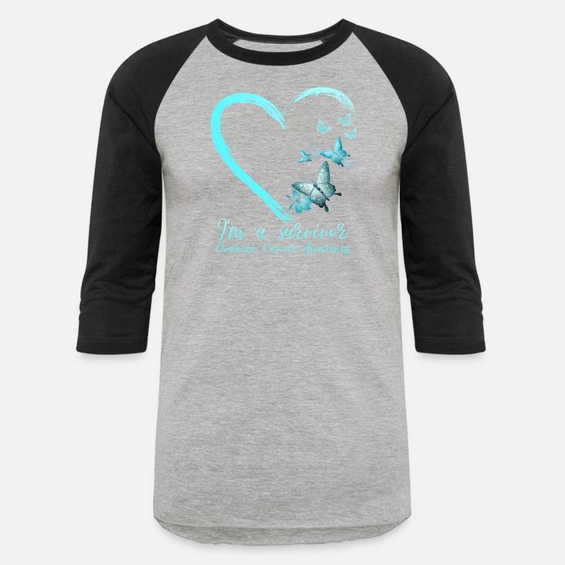 Teal Butterfly Heart Survivor Ovarian Cancer Aware