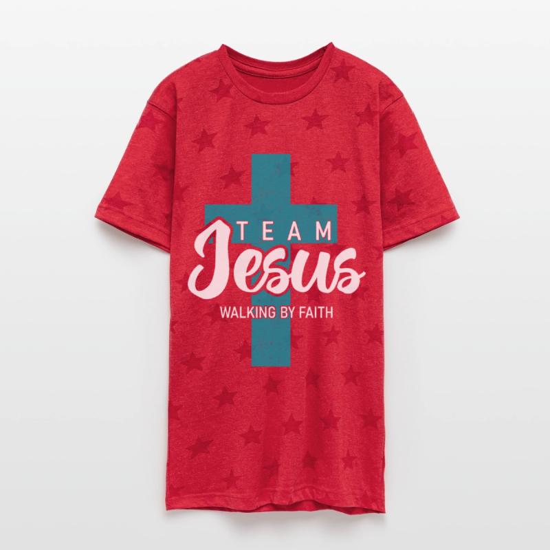 Team Jesus Walking By Faith Inspirational Design