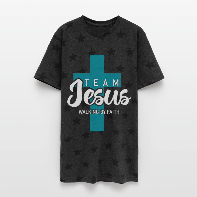 Team Jesus Walking By Faith Inspirational Design