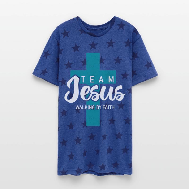 Team Jesus Walking By Faith Inspirational Design