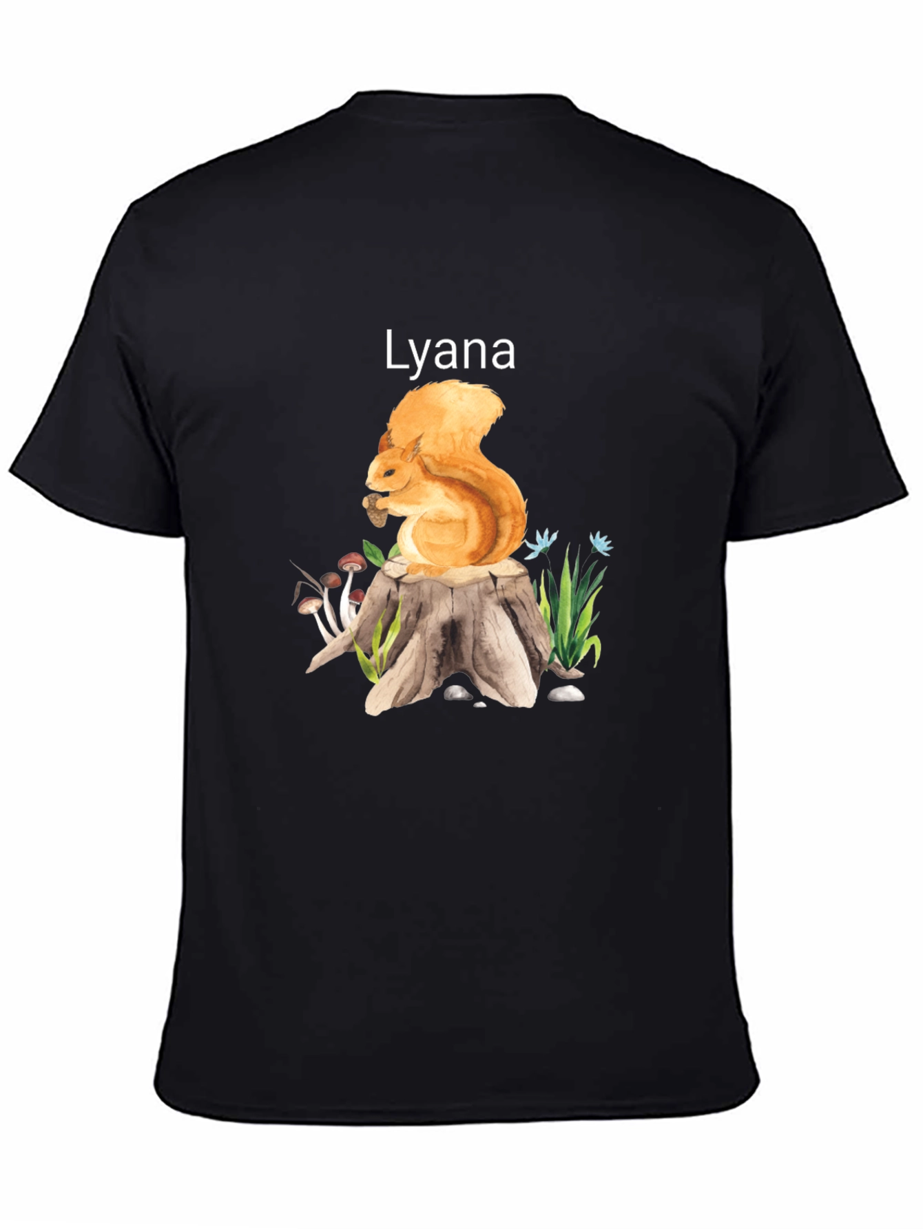 Squirrel and Stump Personalized T-Shirt