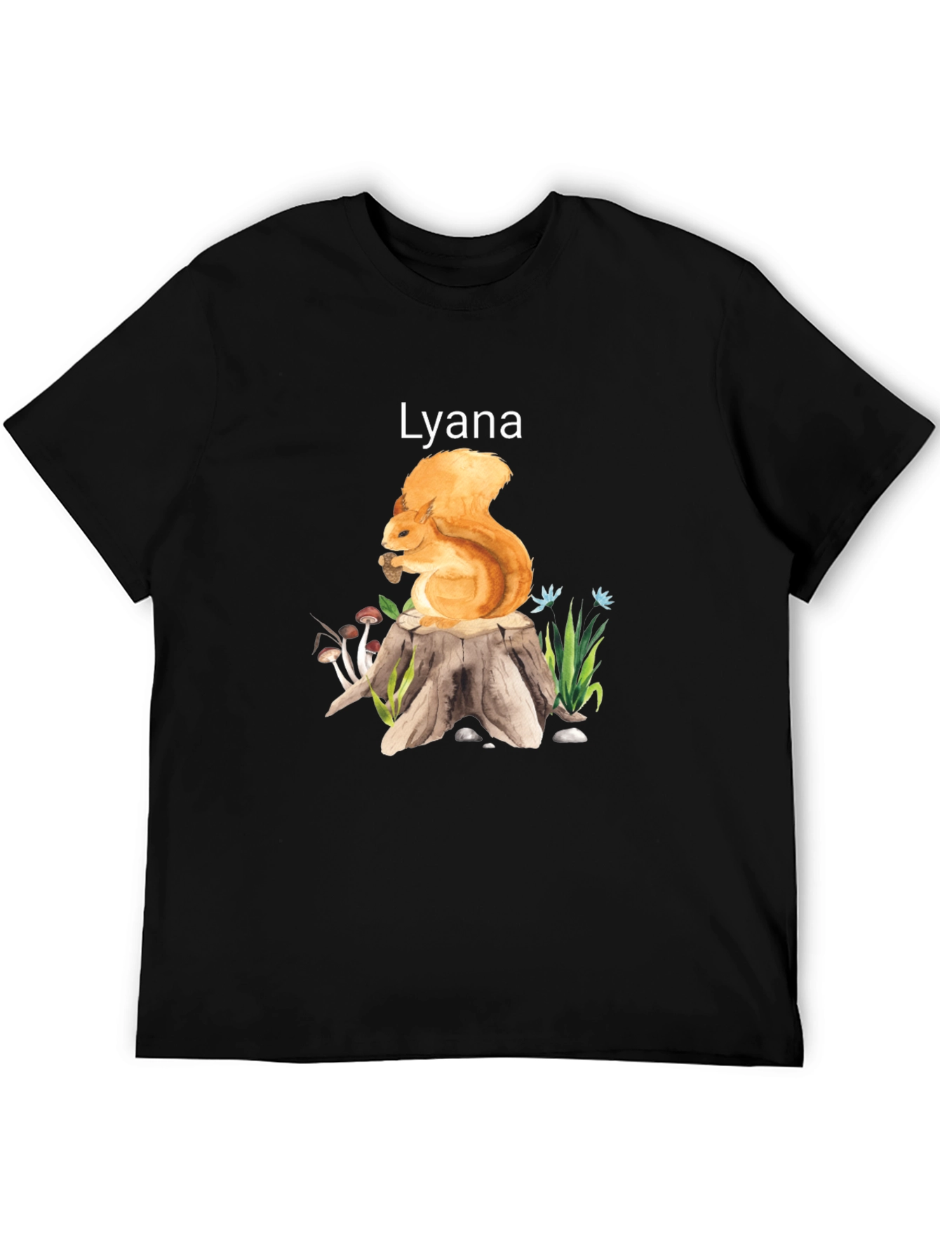 Squirrel and Stump Personalized T-Shirt