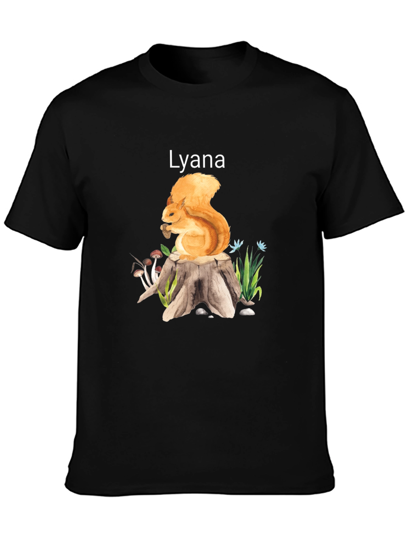 Squirrel and Stump Personalized T-Shirt