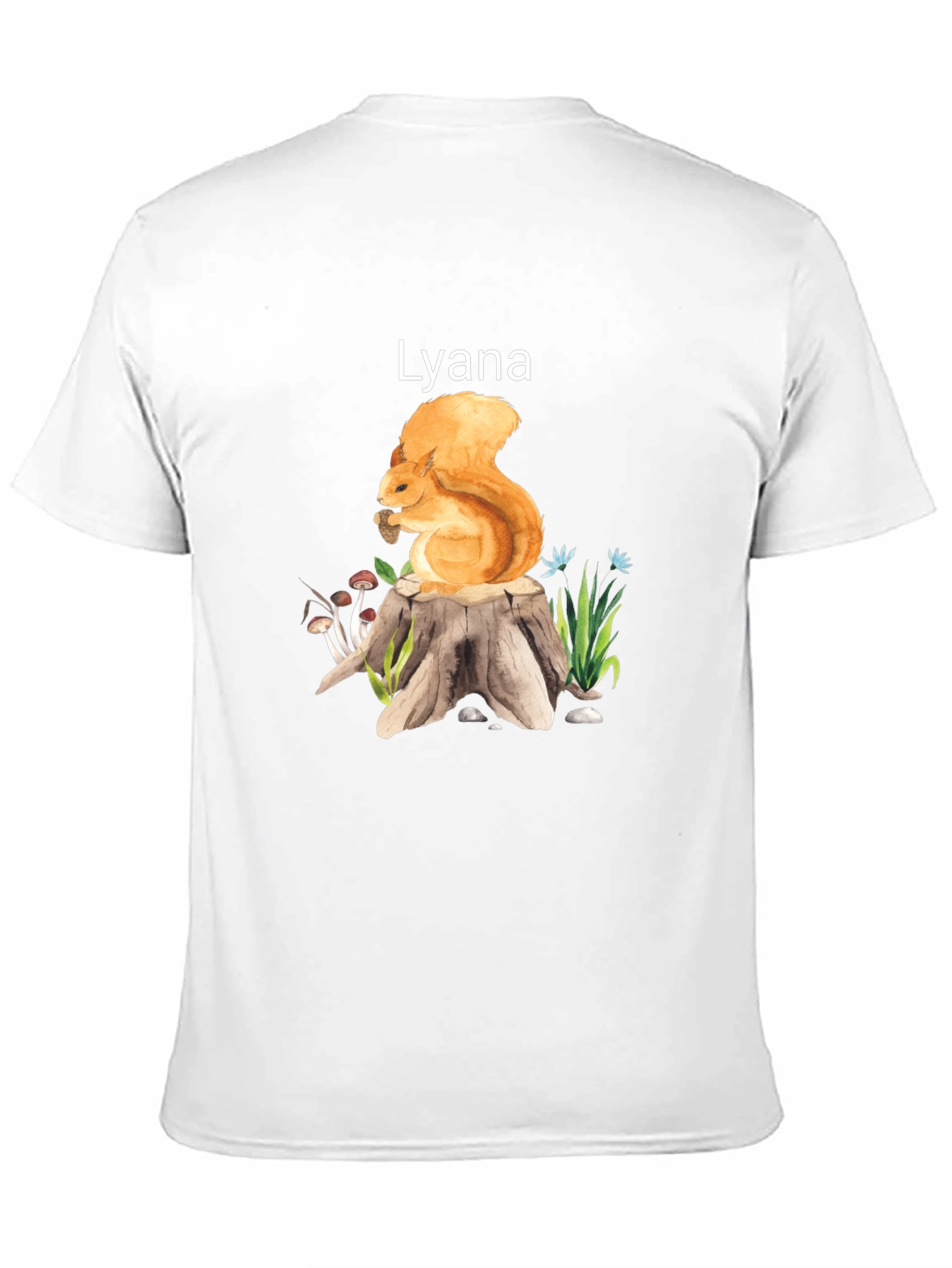 Squirrel and Stump Personalized T-Shirt