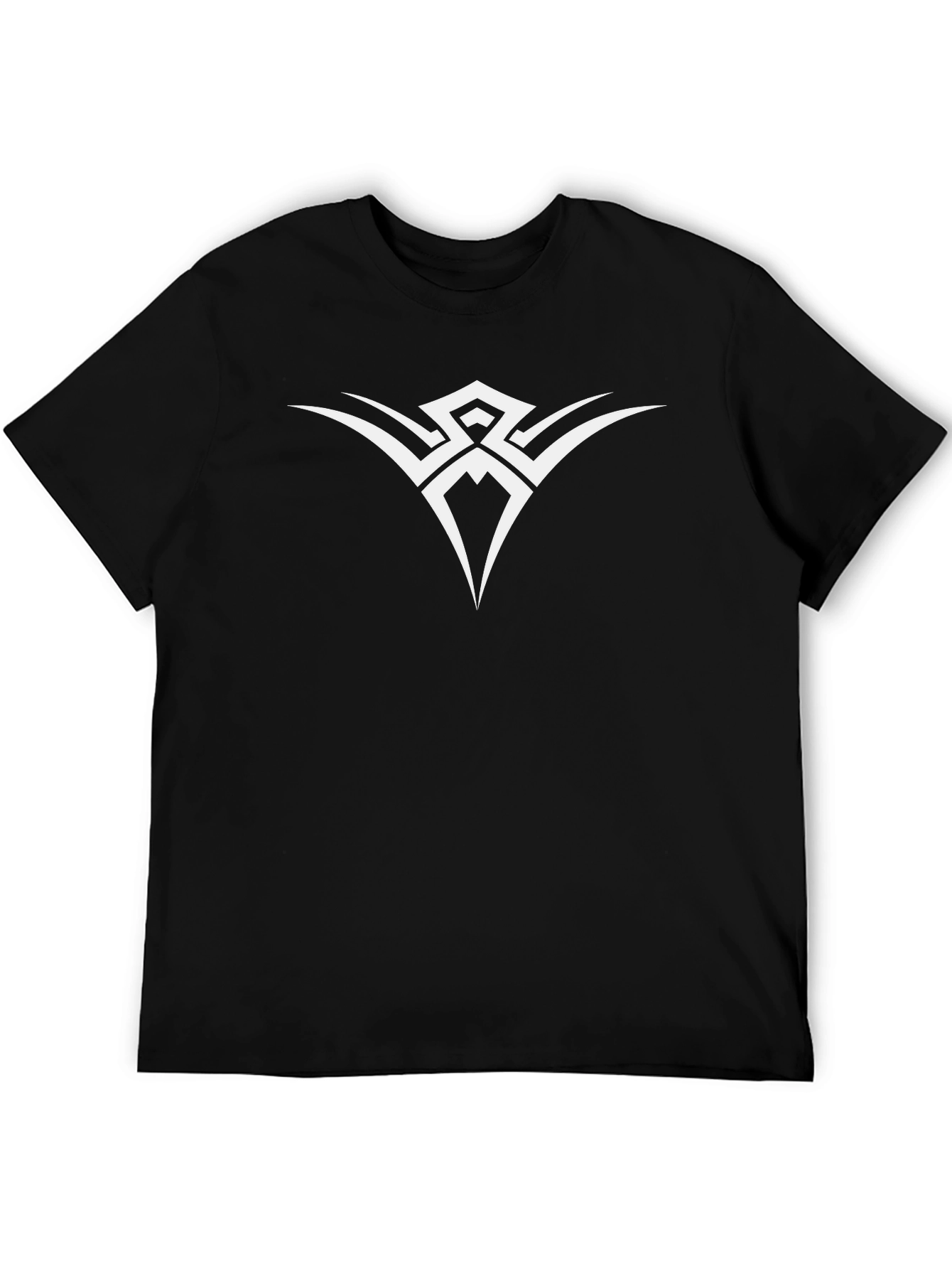 Mens Black T-Shirt - Tribal Design