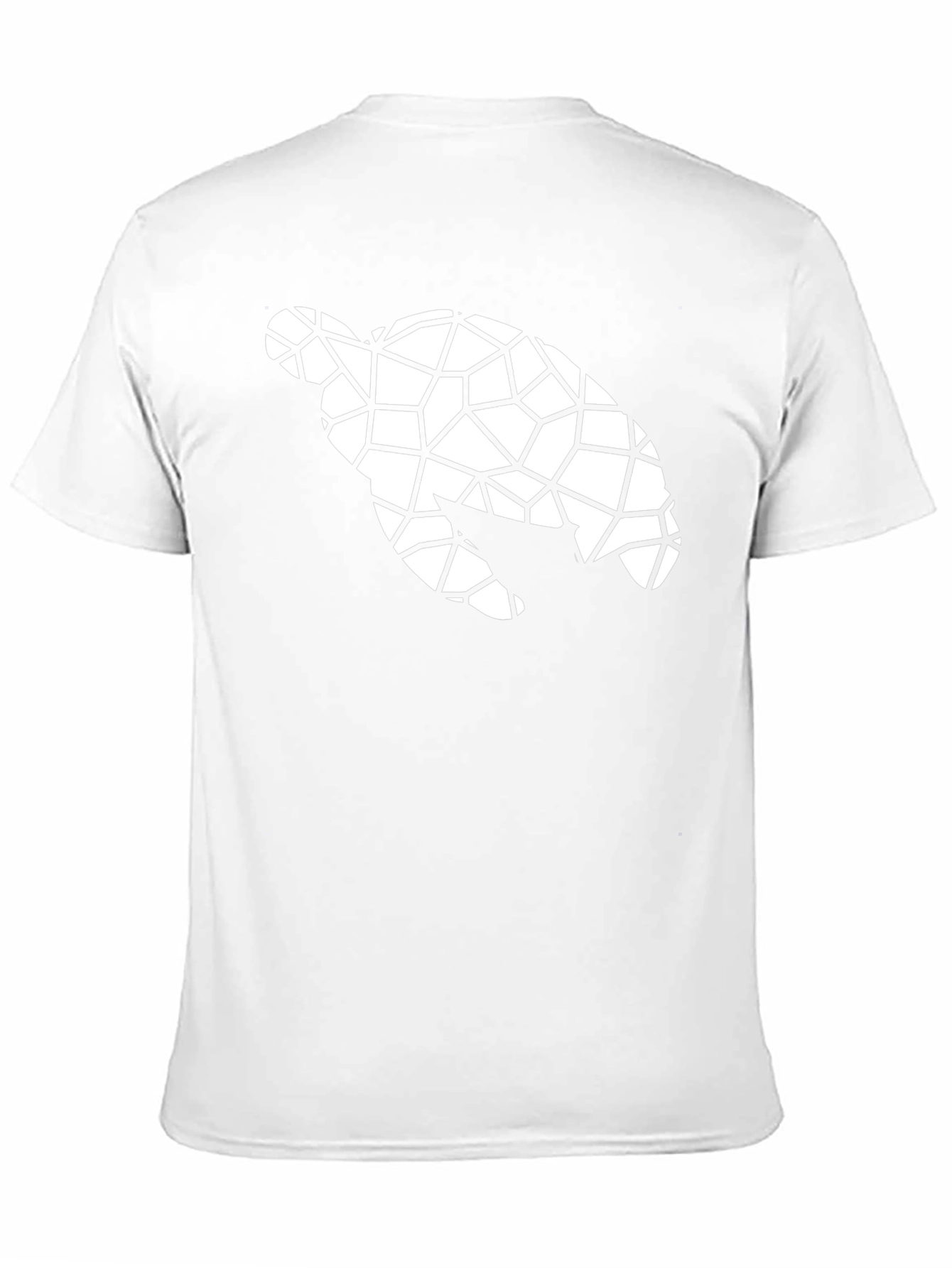Geometric Turtle Graphic Tee - Black