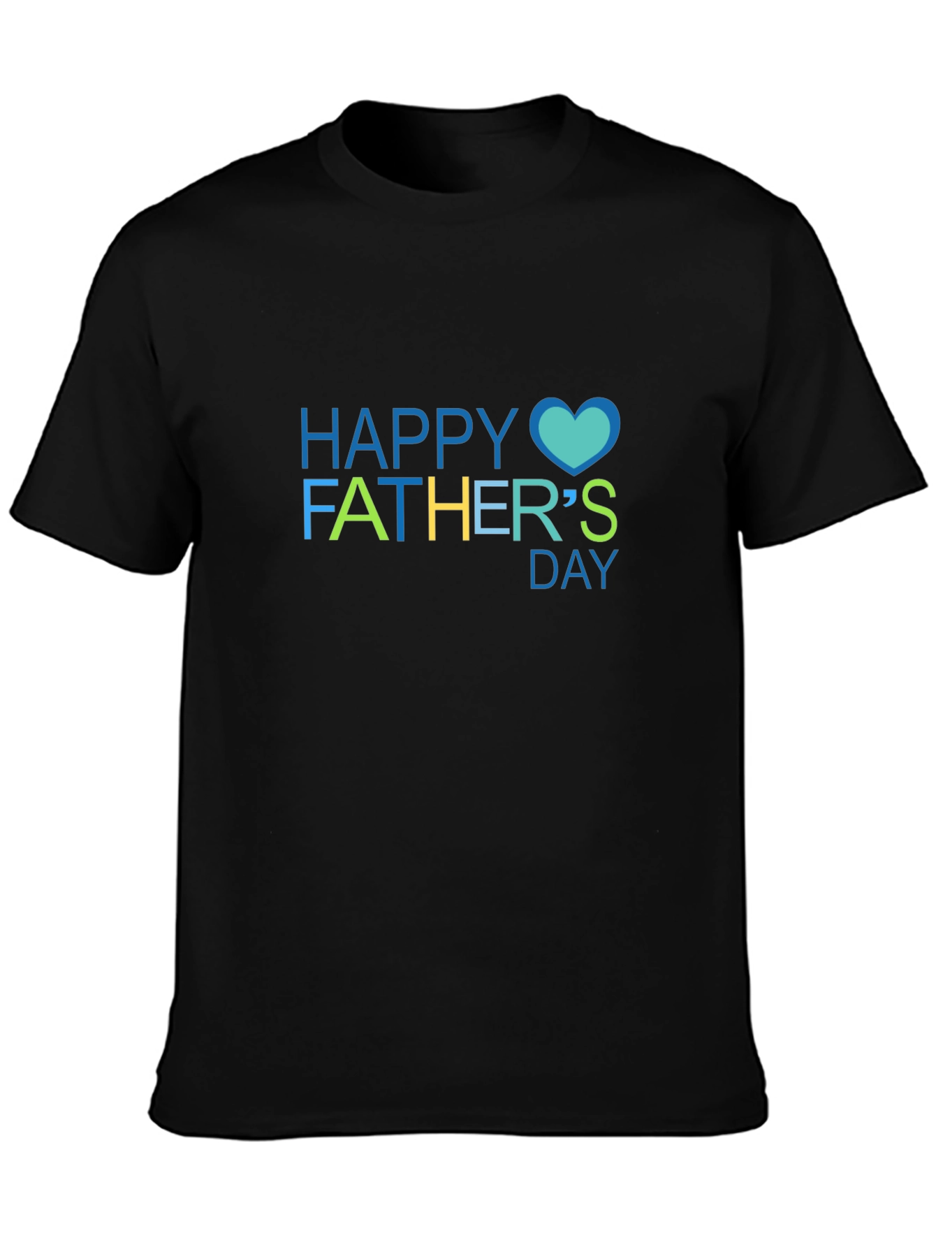 Happy Fathers Day Black T-Shirt