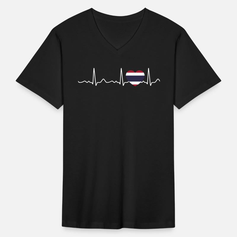 Thailand - heartbeat, pulse, heart line, ecg