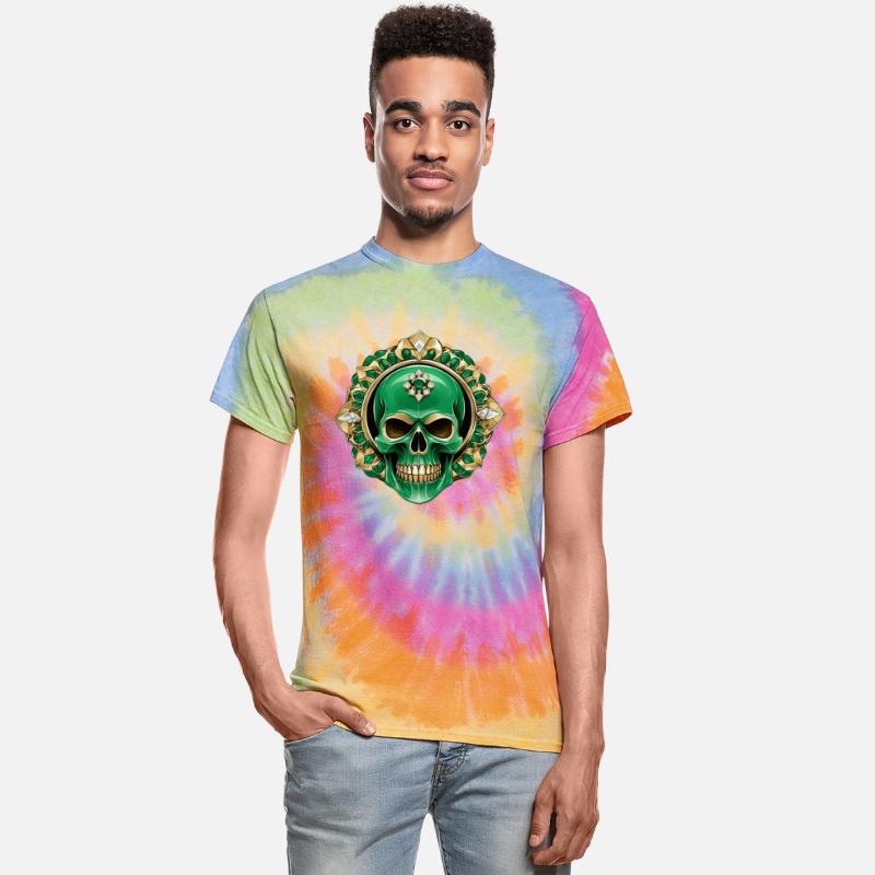 The Green King Skull with a Jeweled Crown