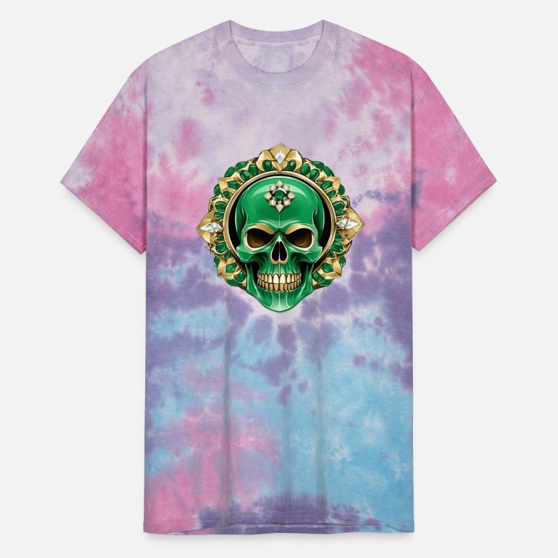 The Green King Skull with a Jeweled Crown