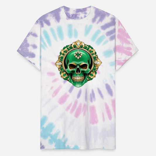 The Green King Skull with a Jeweled Crown