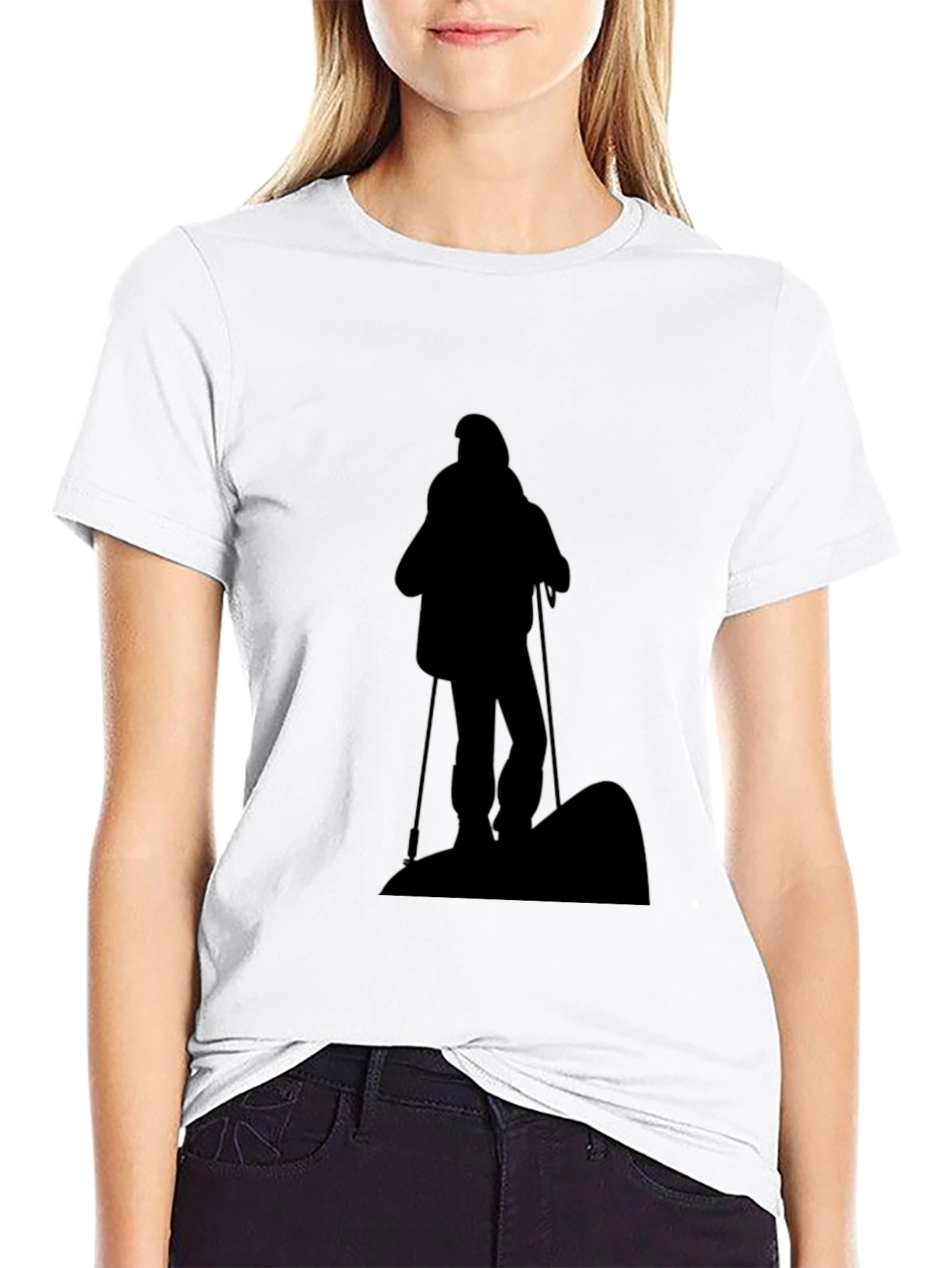 Hiking Silhouette Black T-Shirt