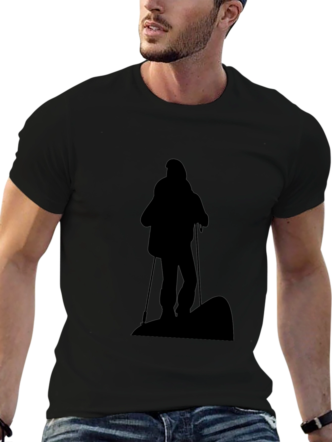 Hiking Silhouette Black T-Shirt
