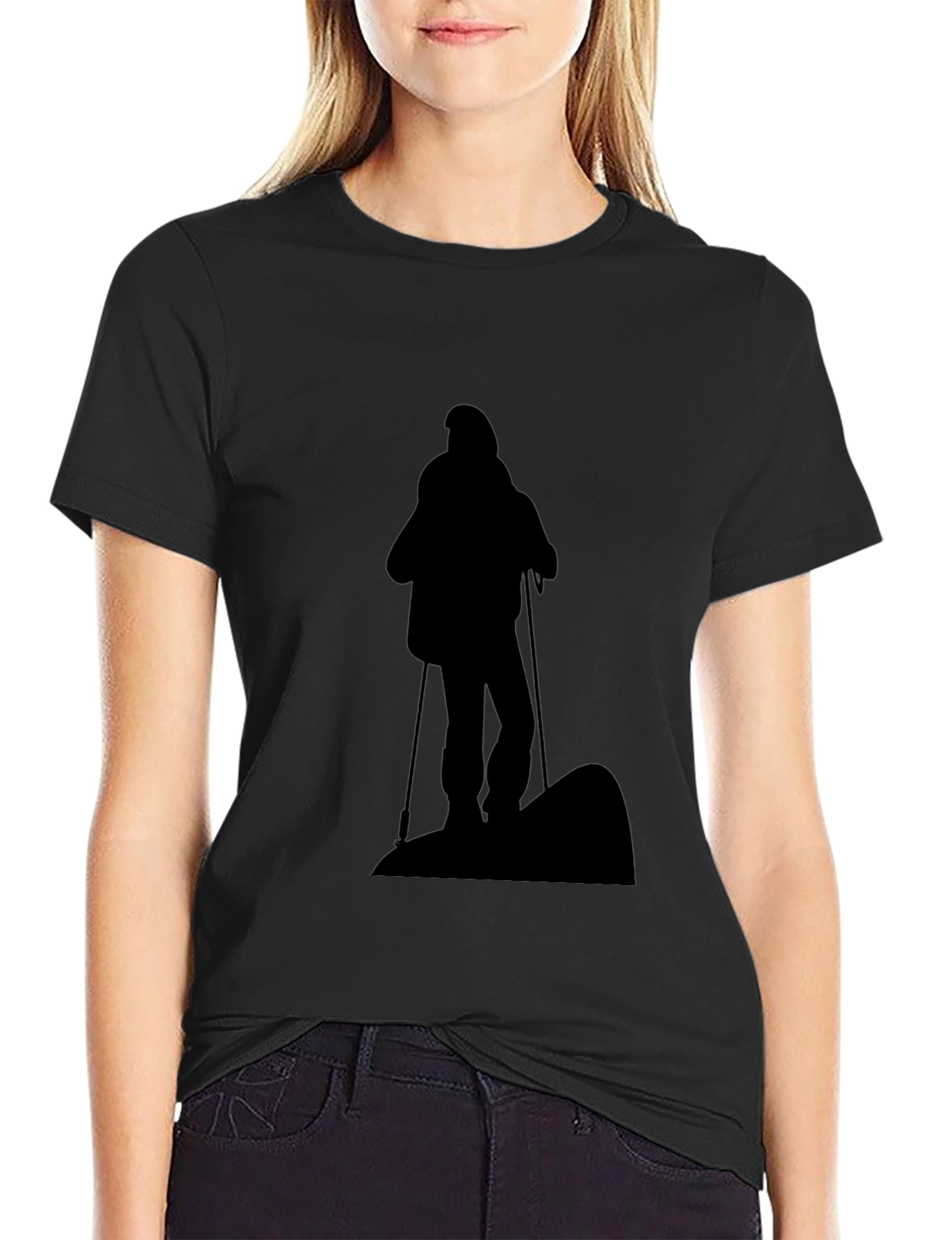 Hiking Silhouette Black T-Shirt