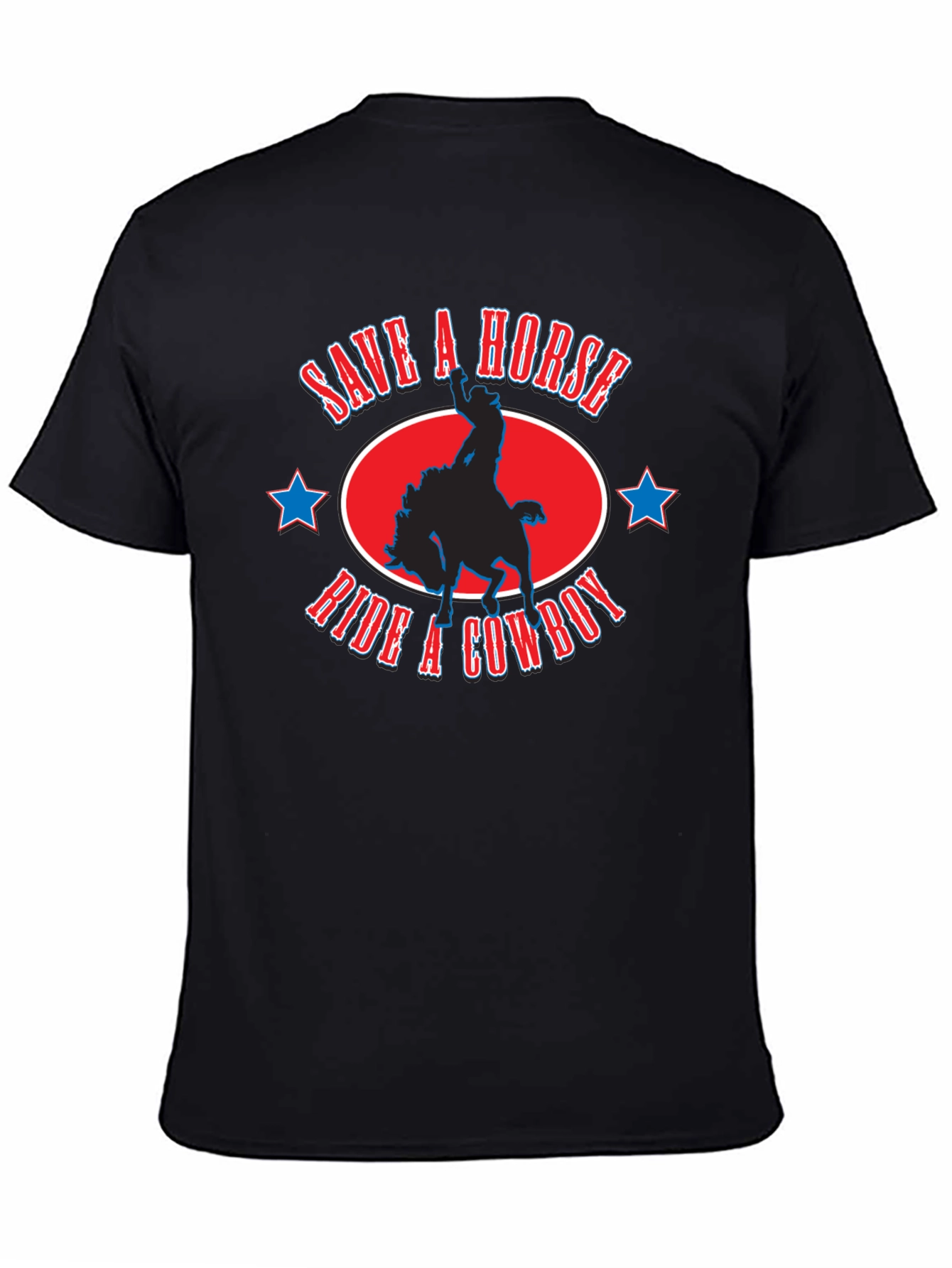 Save A Horse Ride A Cowboy Graphic T-Shirt