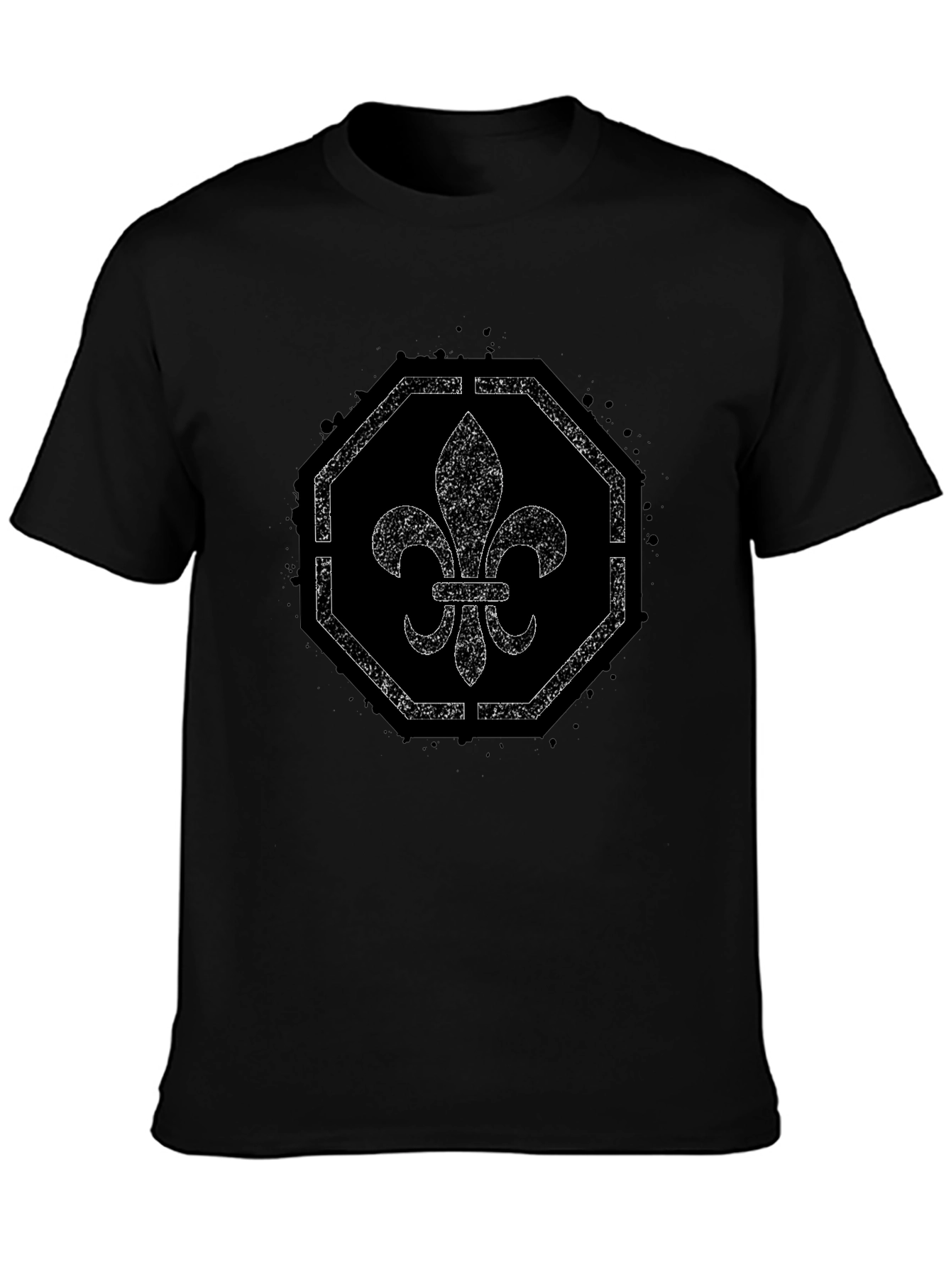 Fleur-de-lis Graphic Tee - Distressed Print