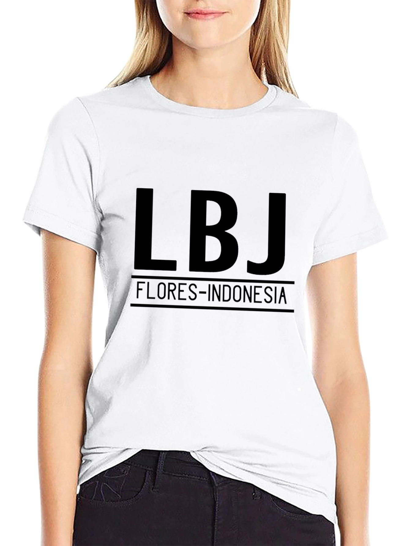 LBJ Flores Indonesia Black Tee