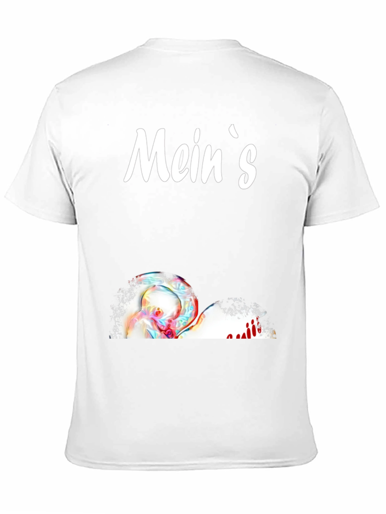 Meins Black Graphic T-Shirt