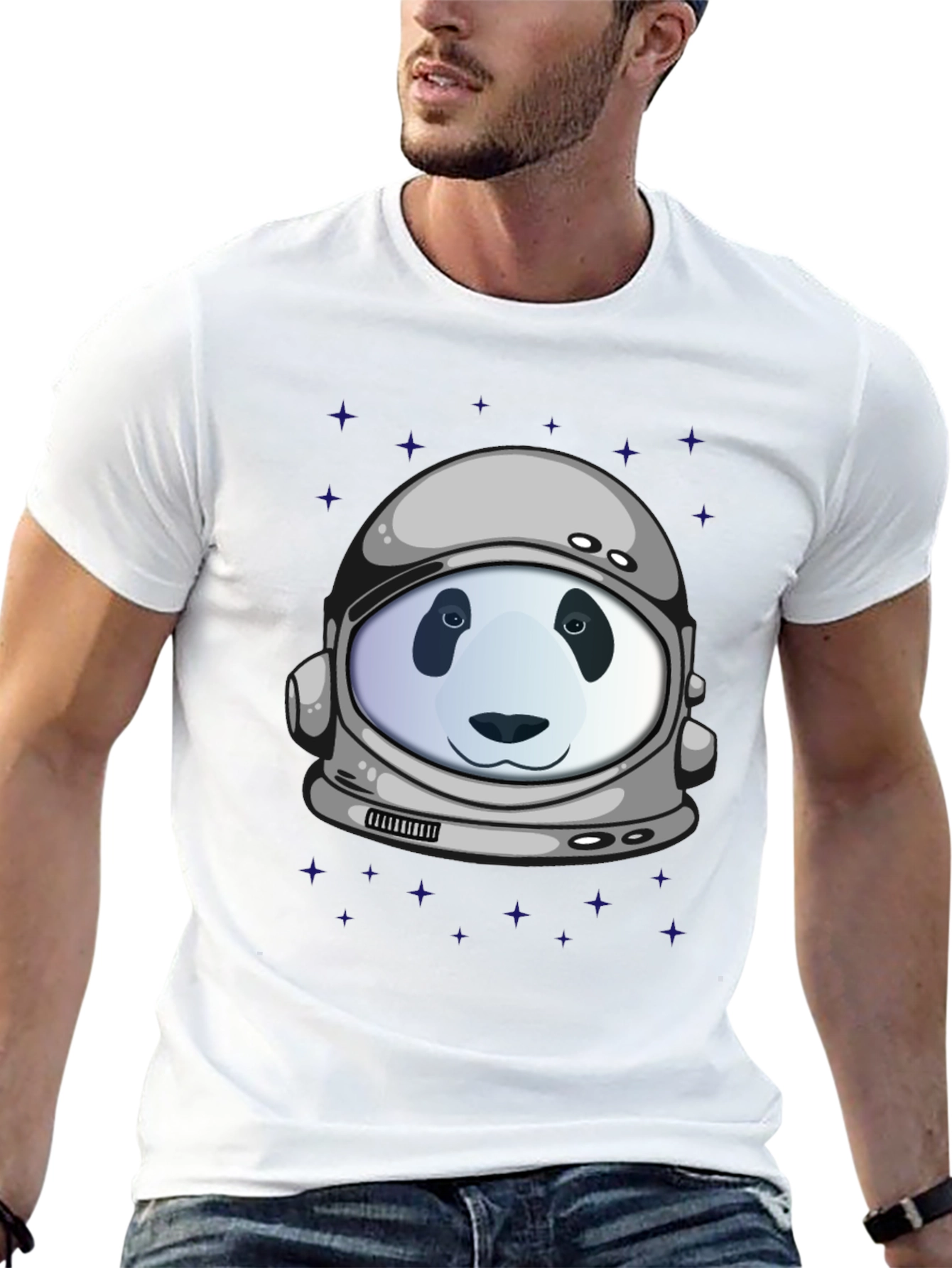 Panda Astronaut Graphic T-Shirt - Stylish Unisex Design