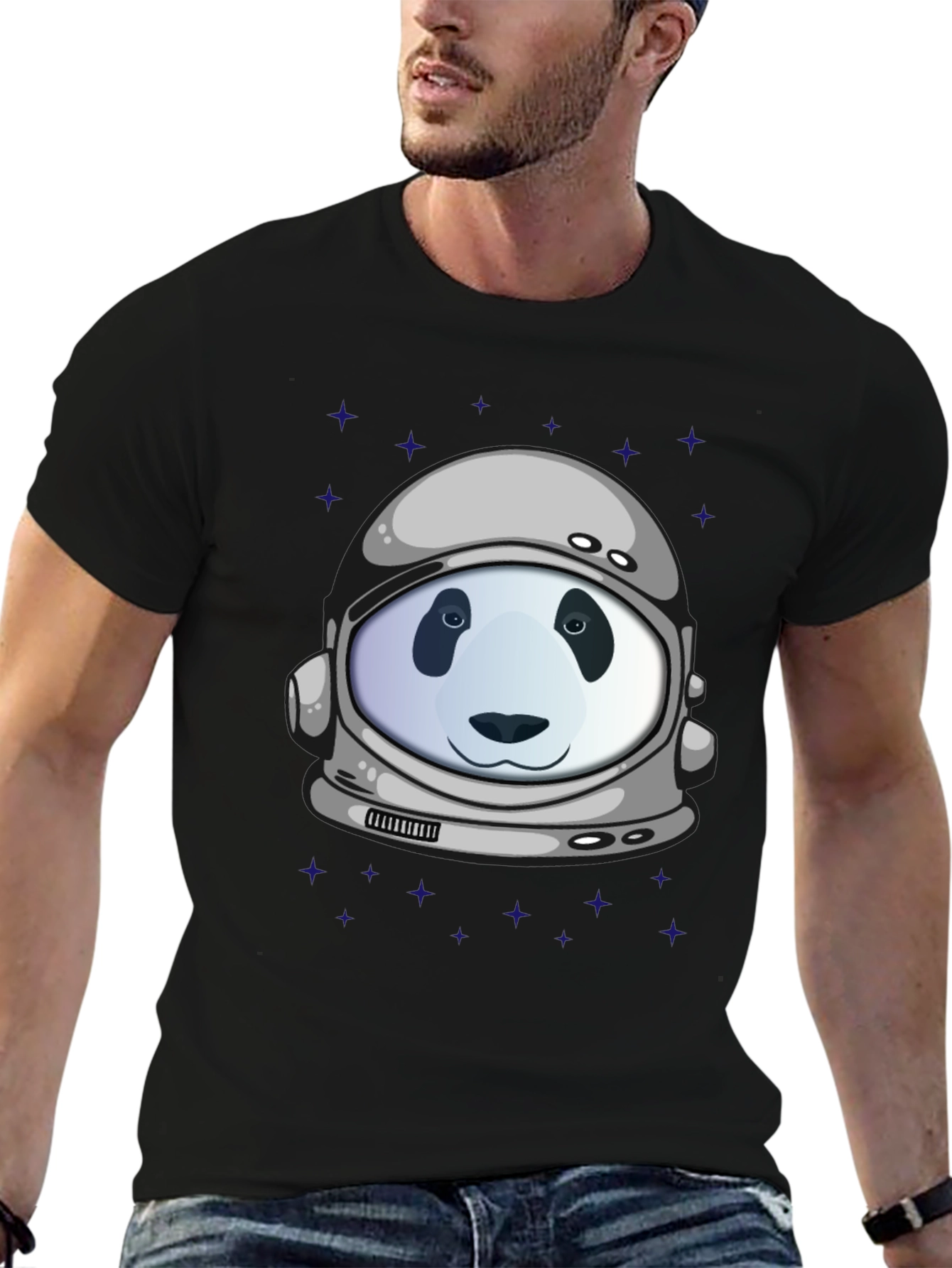 Panda Astronaut Graphic T-Shirt - Stylish Unisex Design