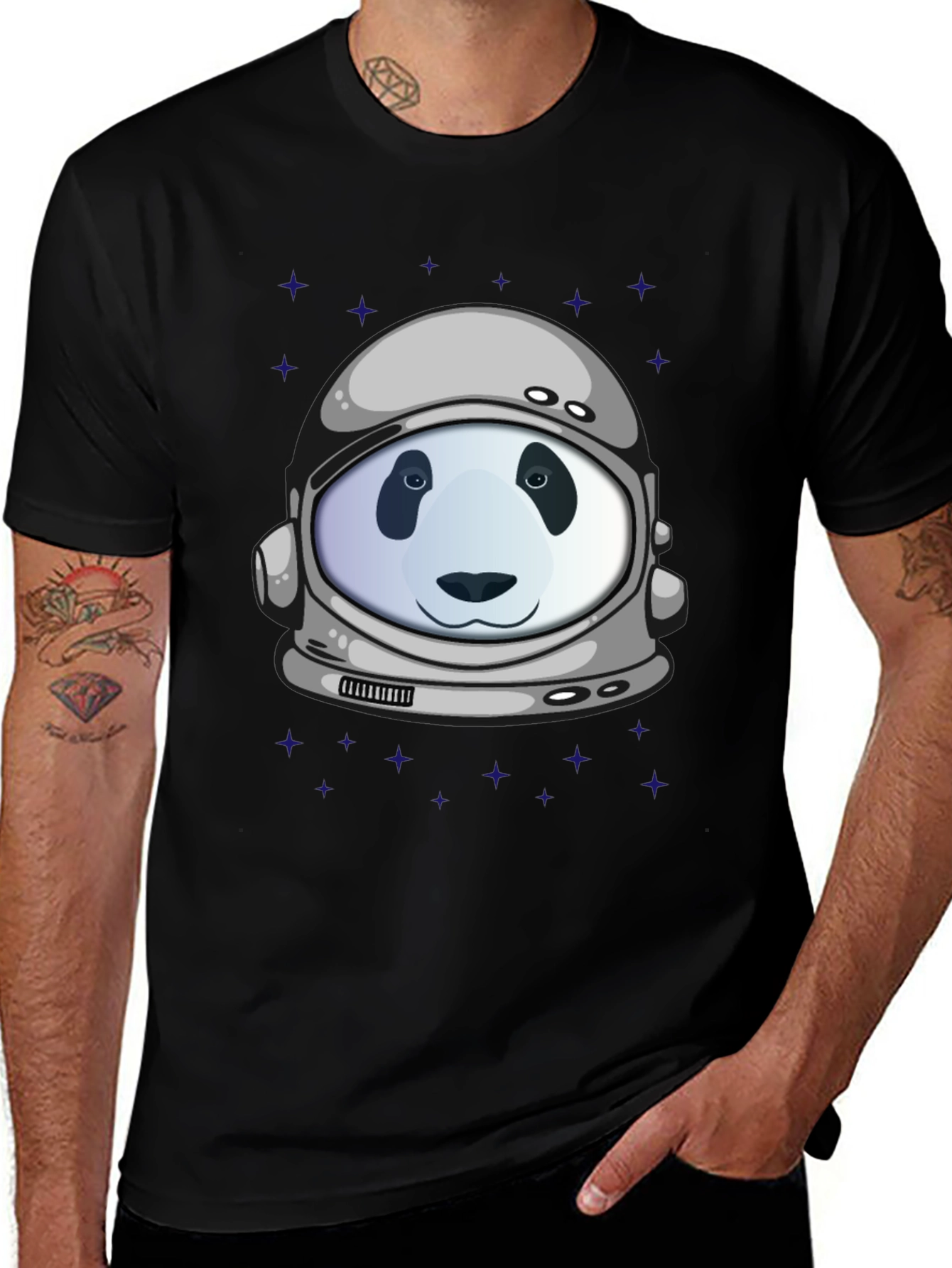 Panda Astronaut Graphic T-Shirt - Stylish Unisex Design
