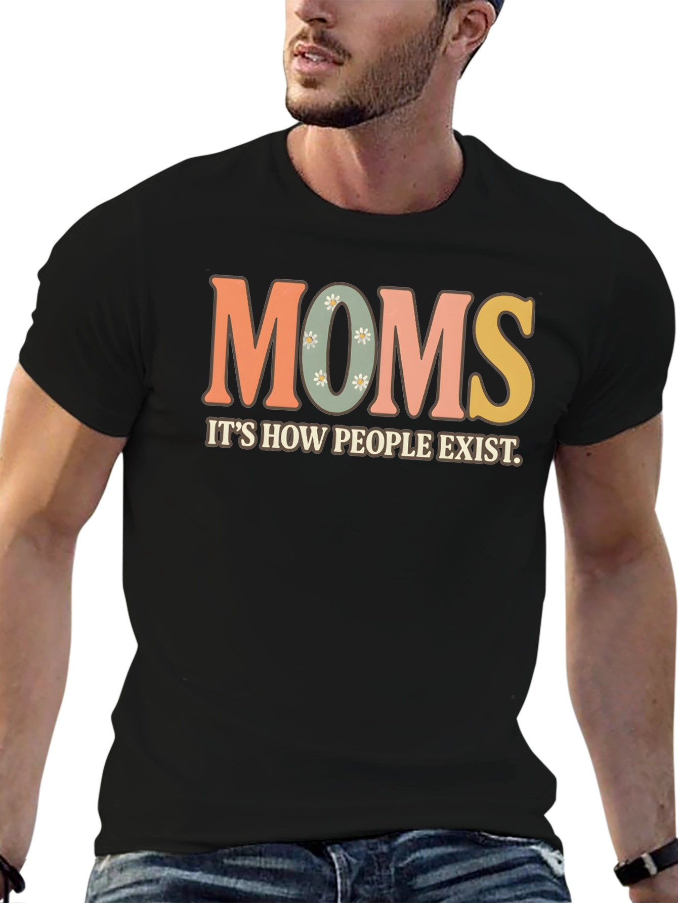 Moms Exist T-Shirt - Retro Style Graphic Tee