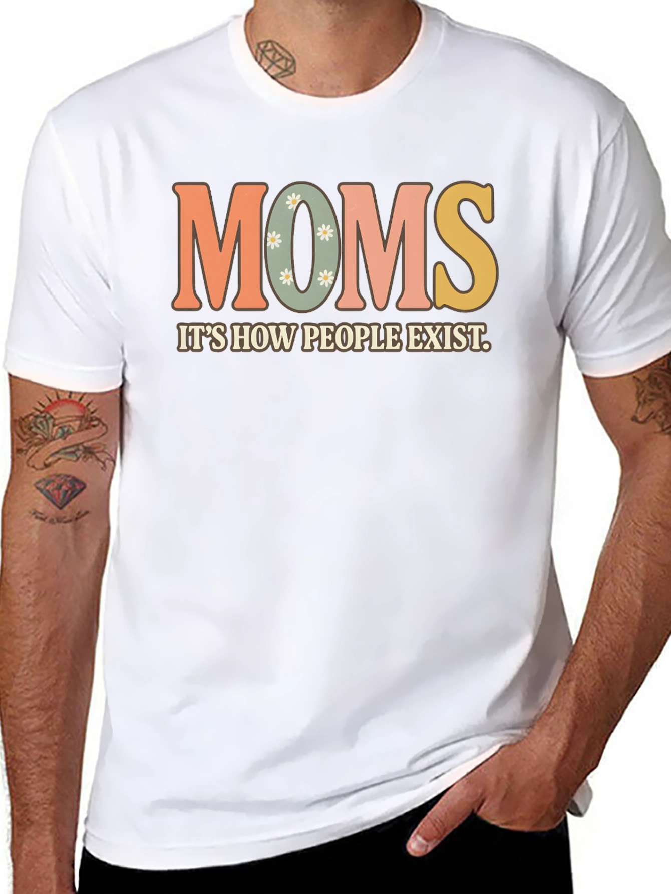 Moms Exist T-Shirt - Retro Style Graphic Tee