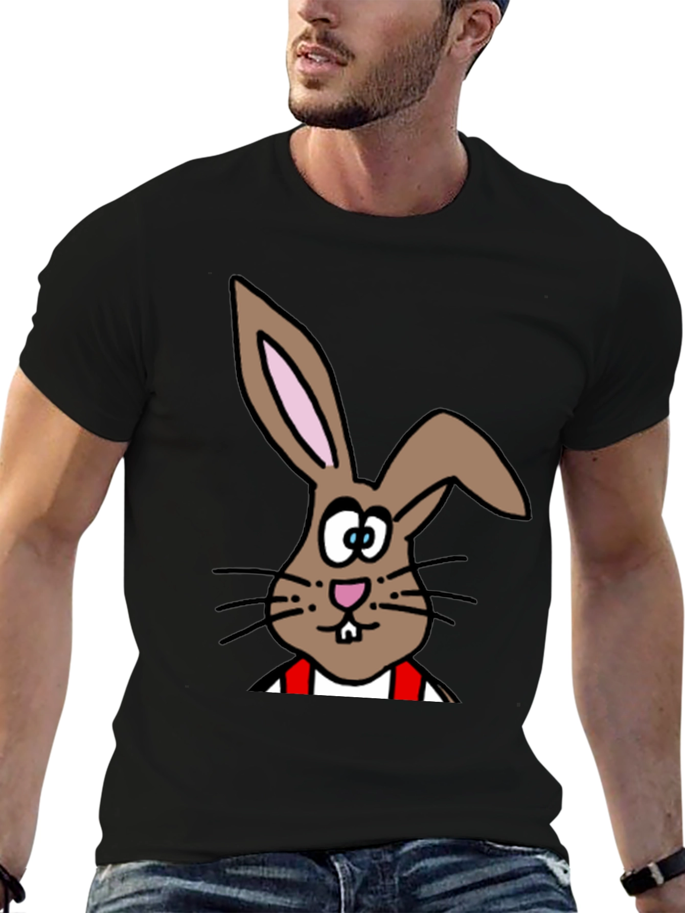 Cartoon Bunny T-Shirt - Casual Cotton Tee