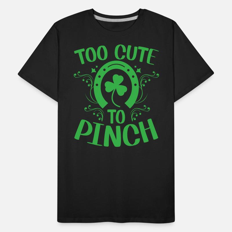 Too Cute To Pinch Shamrock St. Patricks Day Irish
