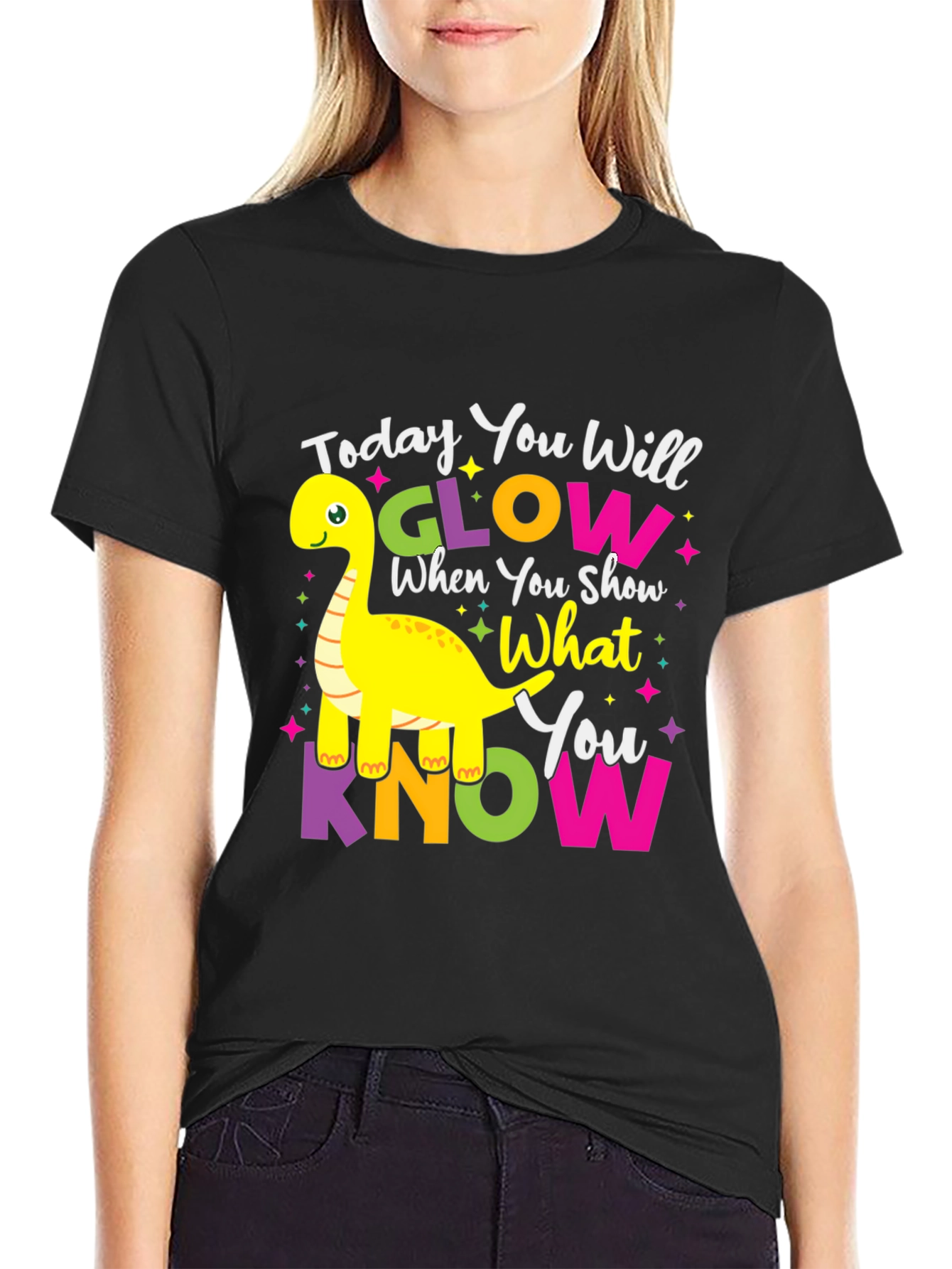 Glow When You Show What You Know Kids T-Shirt