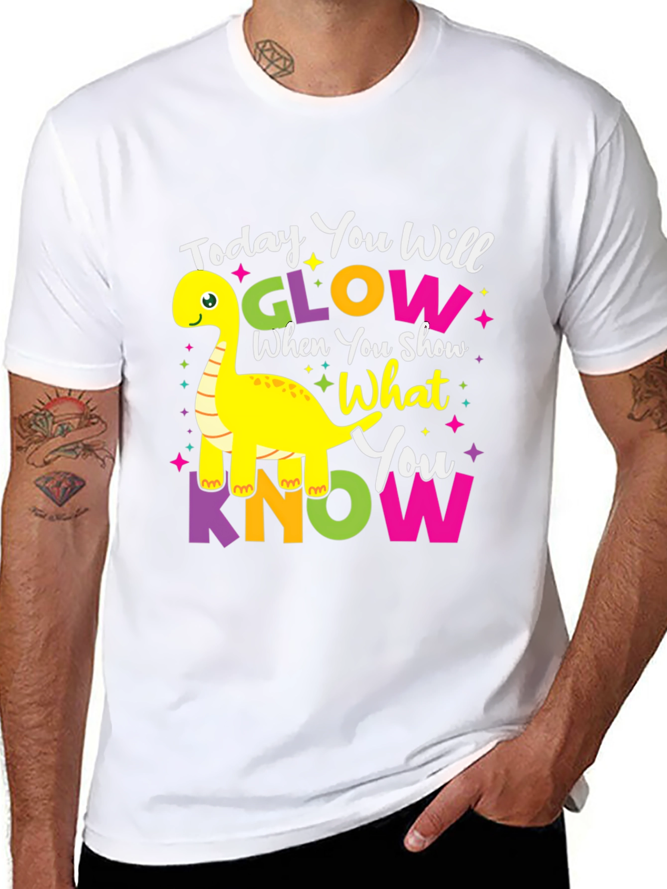 Glow When You Show What You Know Kids T-Shirt