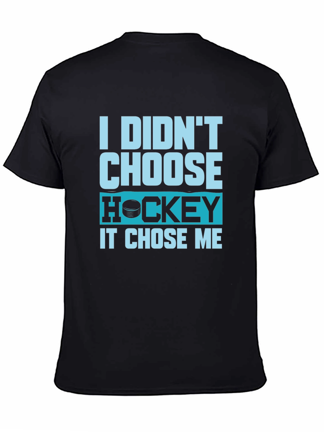 Hockey Chose Me Black T-Shirt