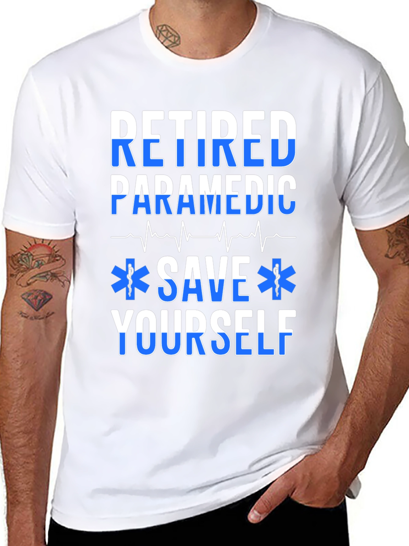 Retired Paramedic Save Yourself T-Shirt