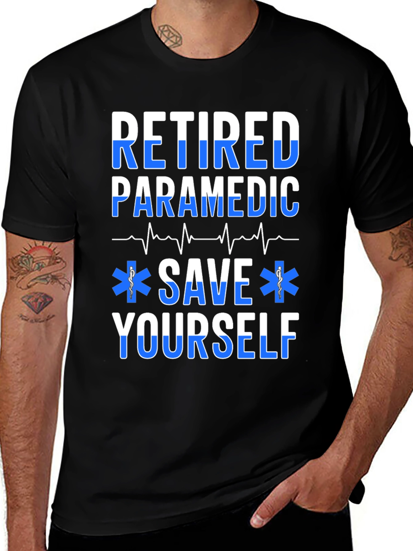Retired Paramedic Save Yourself T-Shirt