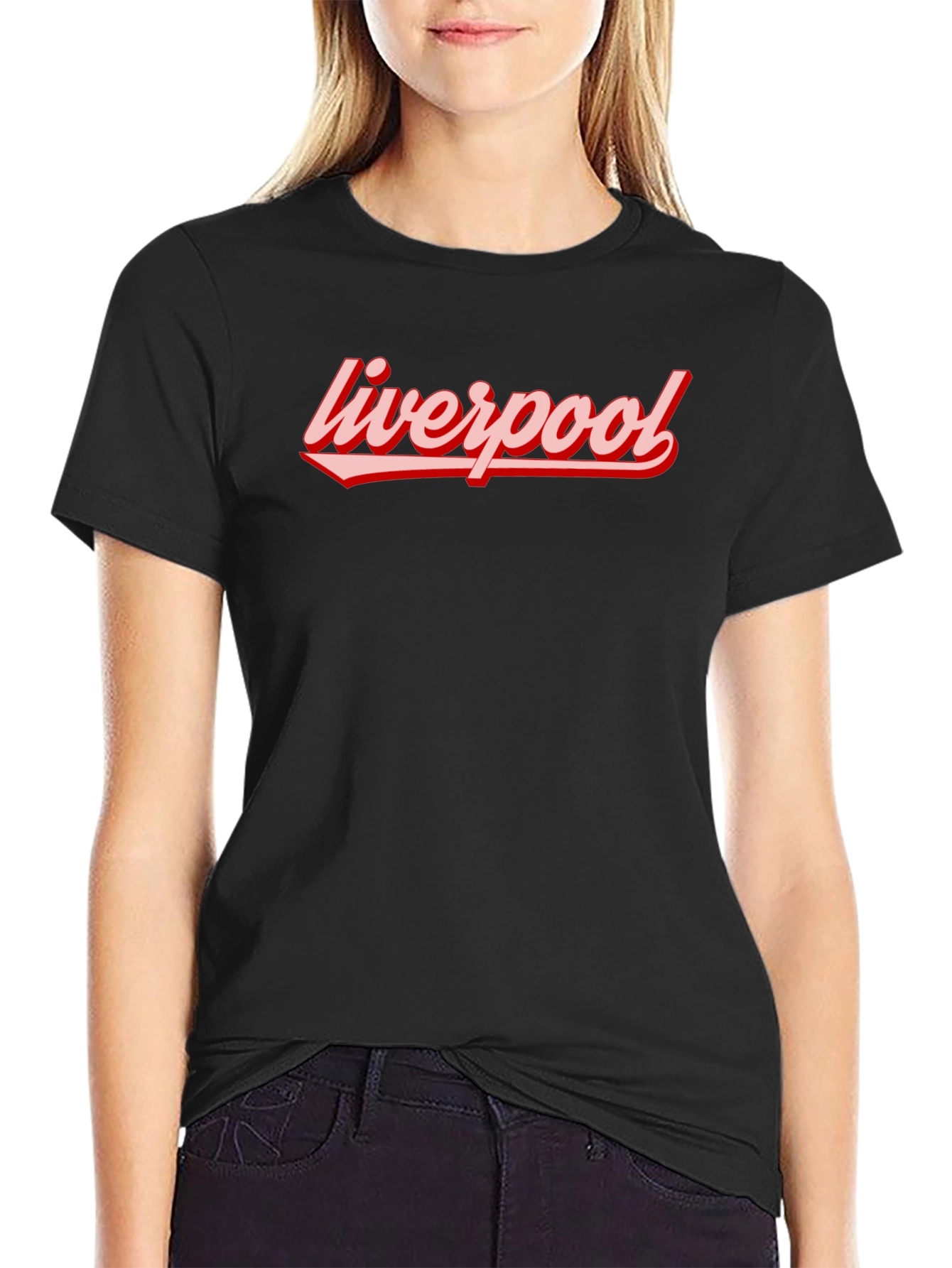 Liverpool Graphic T-Shirt - Black Short Sleeve