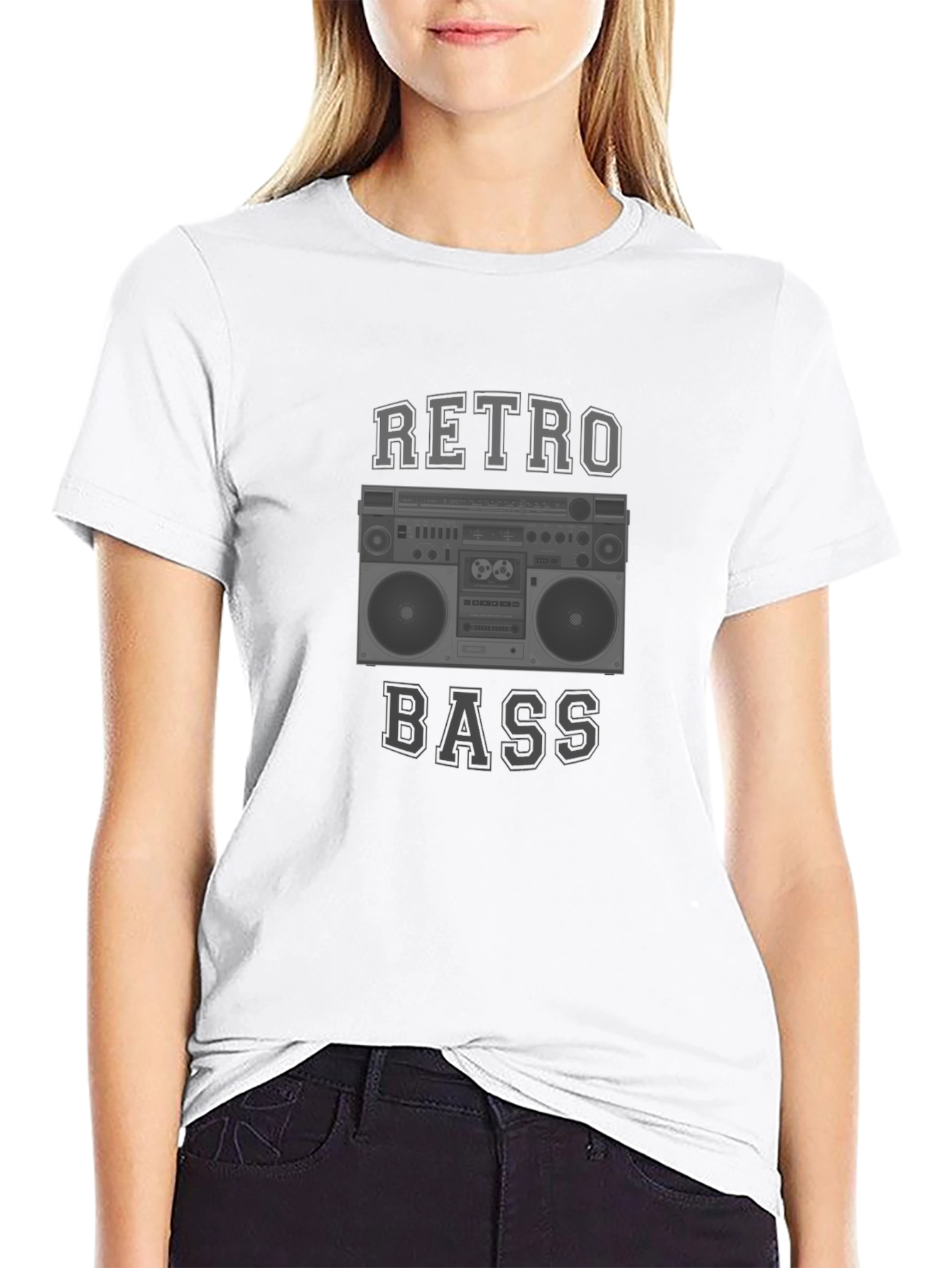 Retro Bass Black Graphic Tee