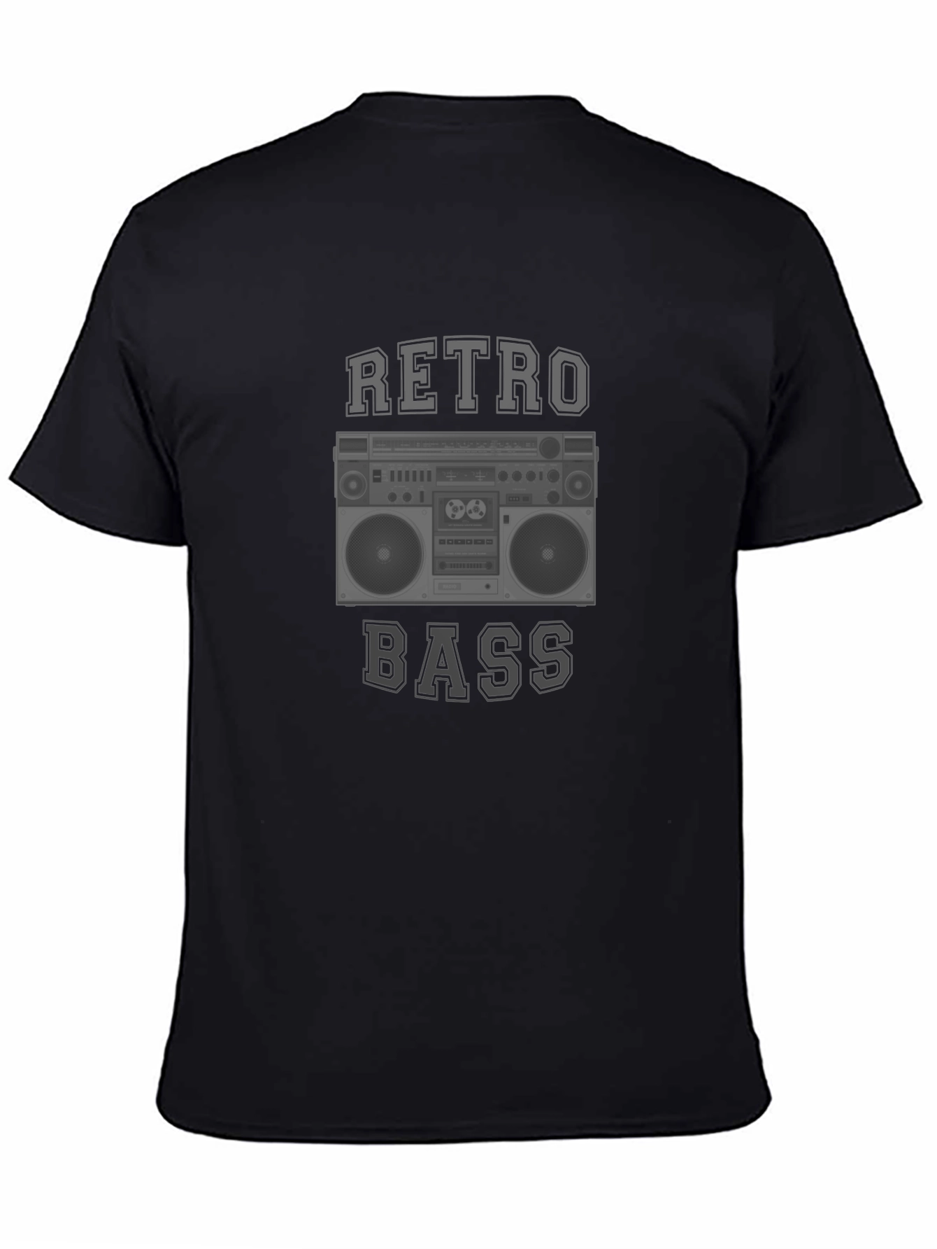 Retro Bass Black Graphic Tee