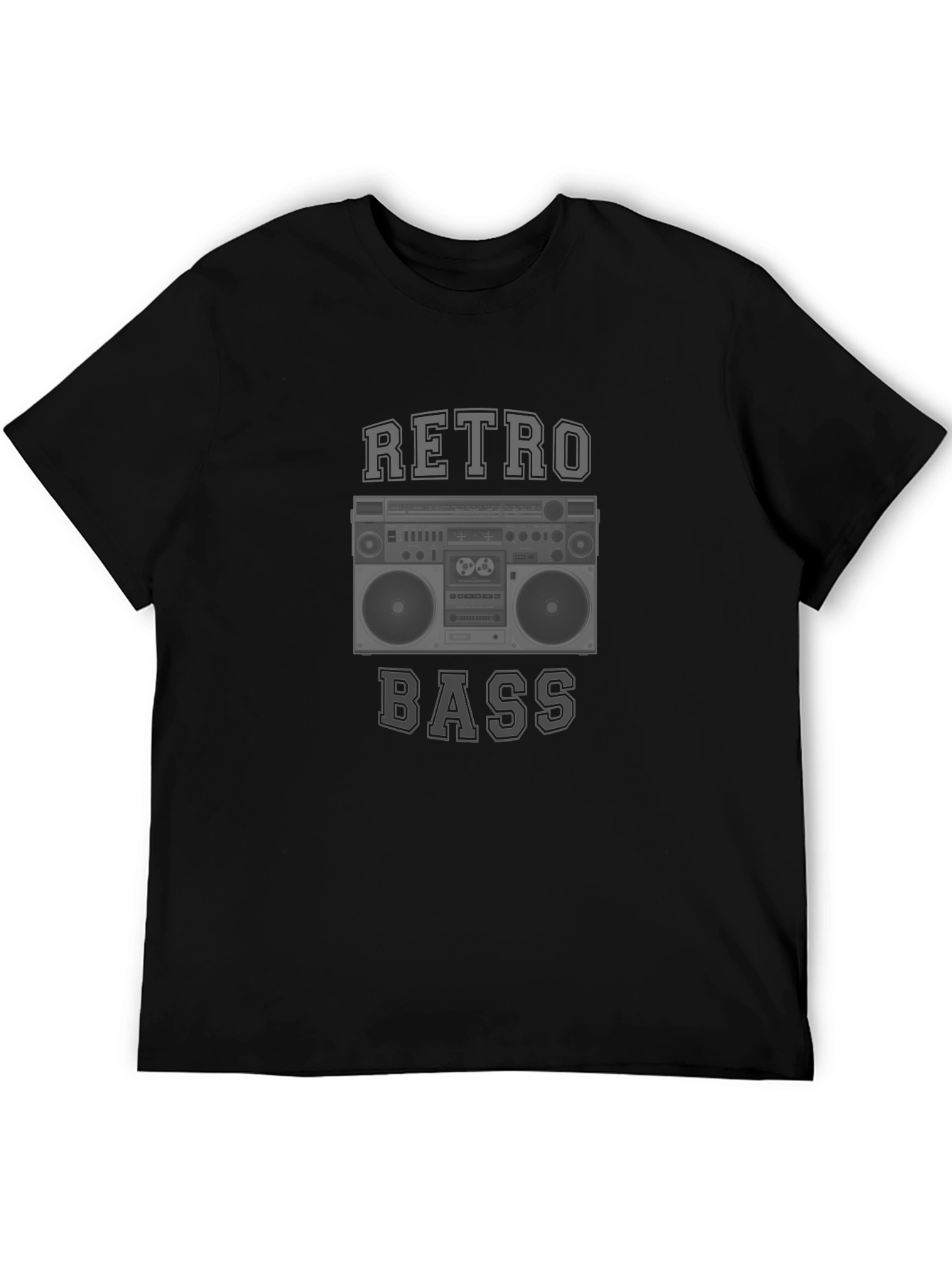 Retro Bass Black Graphic Tee