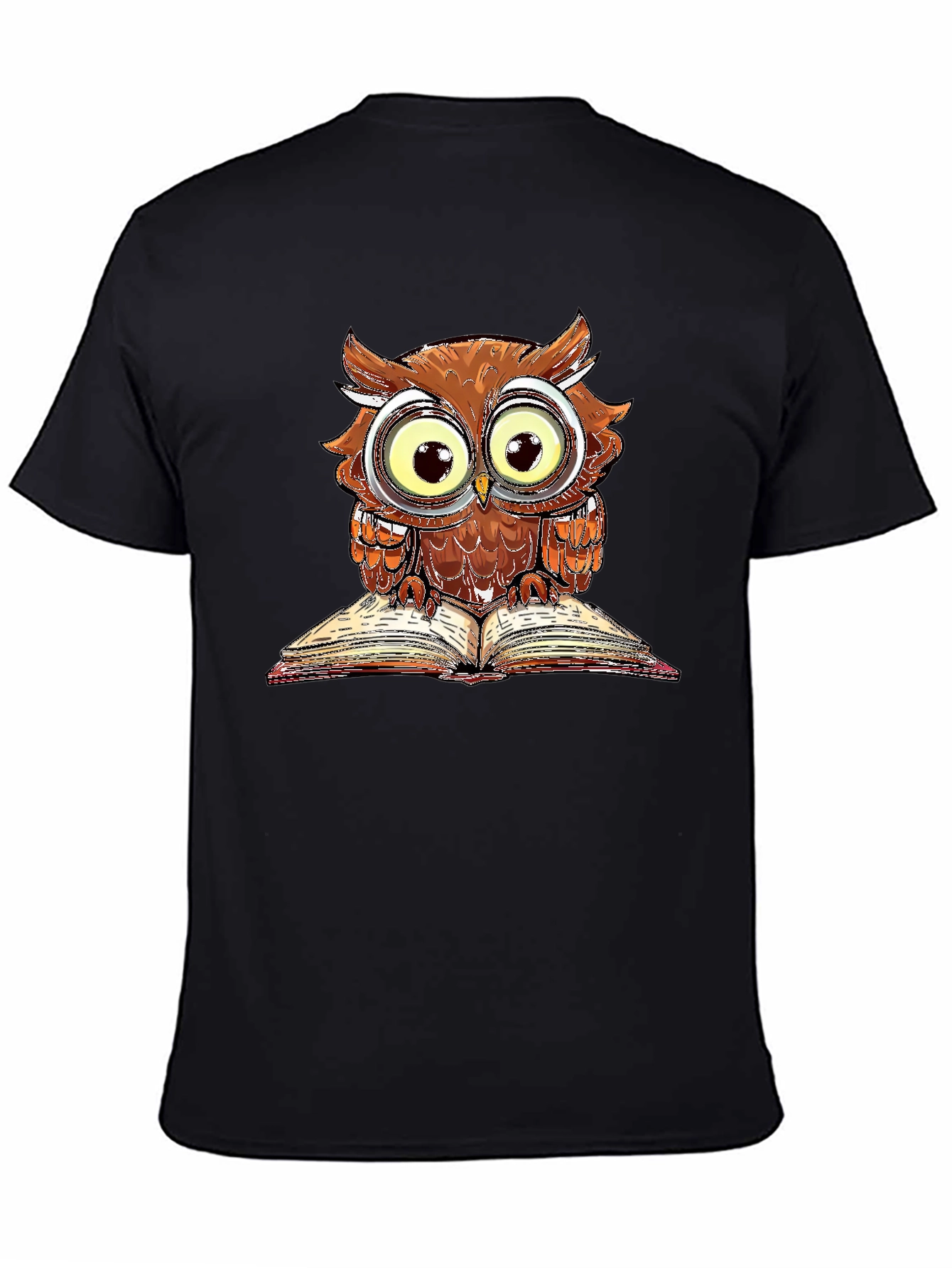Owl Reading Book T-Shirt