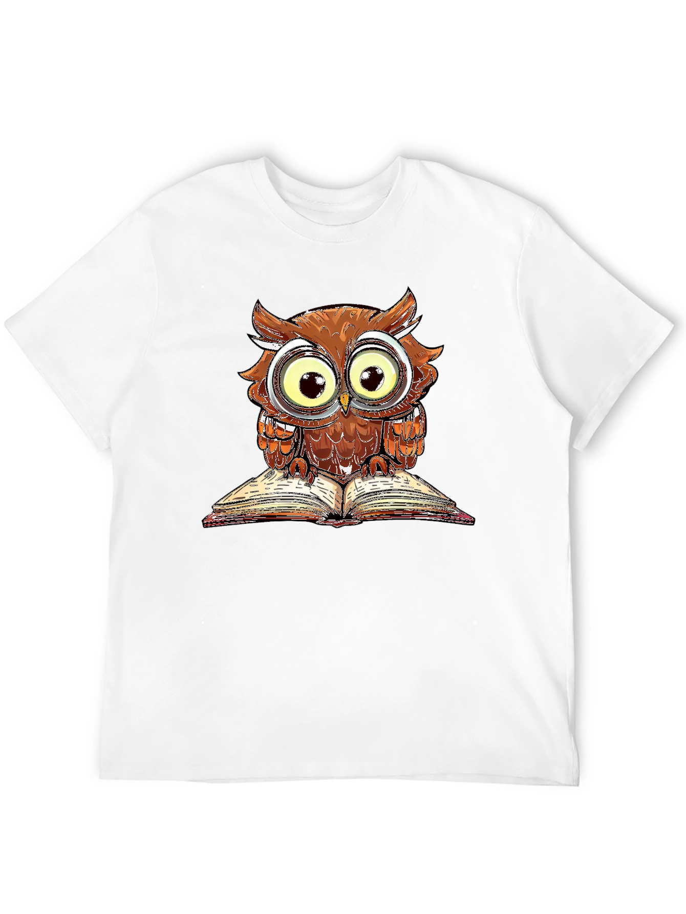 Owl Reading Book T-Shirt
