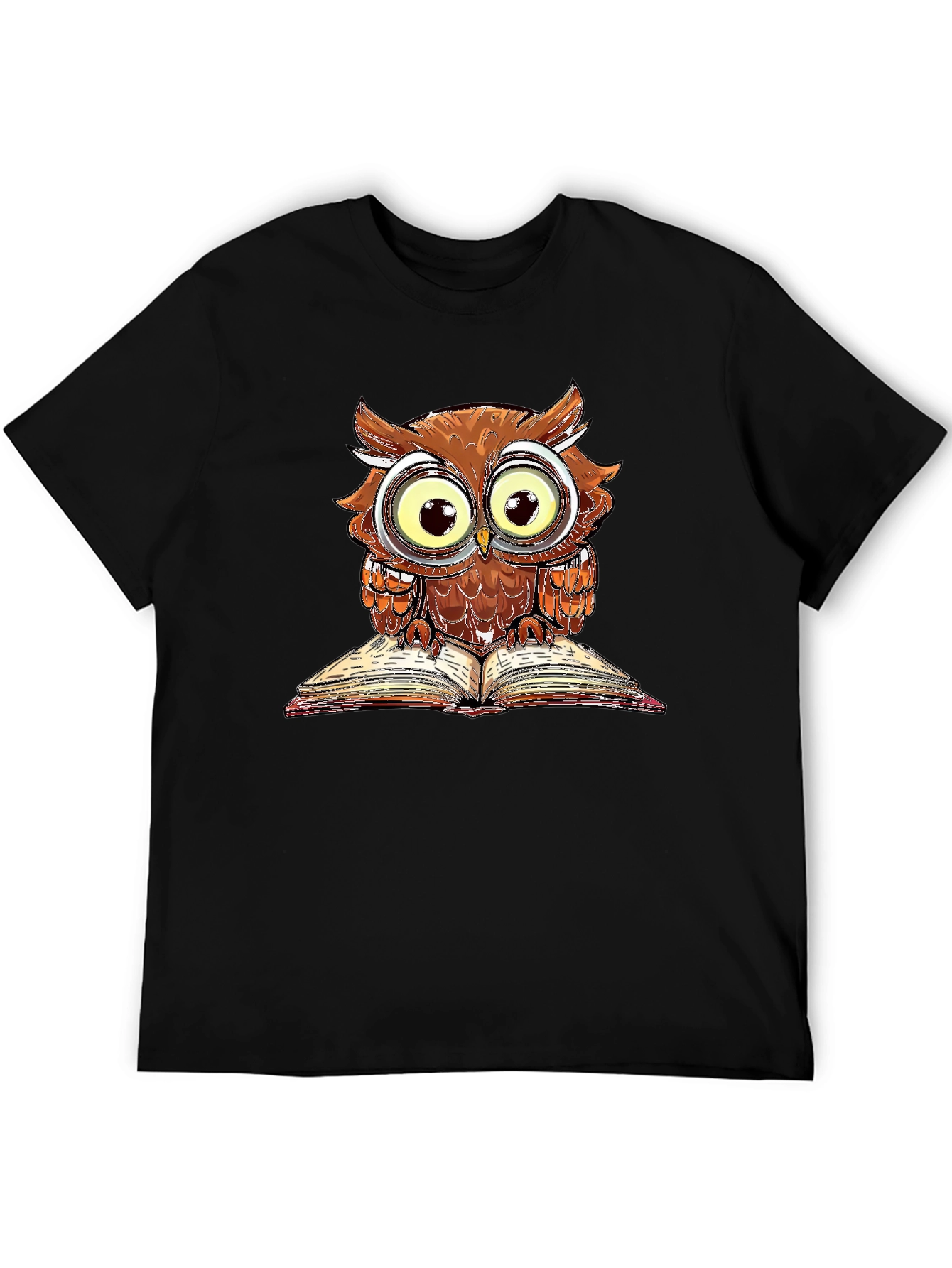Owl Reading Book T-Shirt