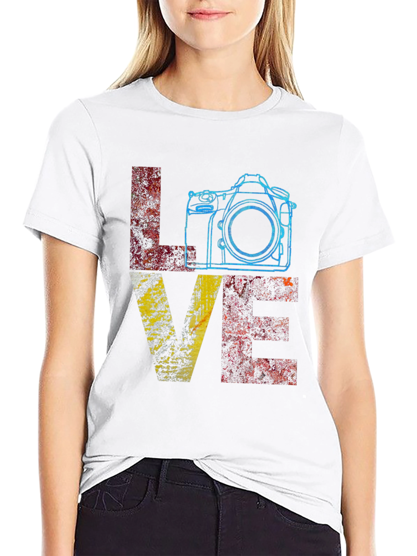 Love Photography Graphic T-Shirt - Black