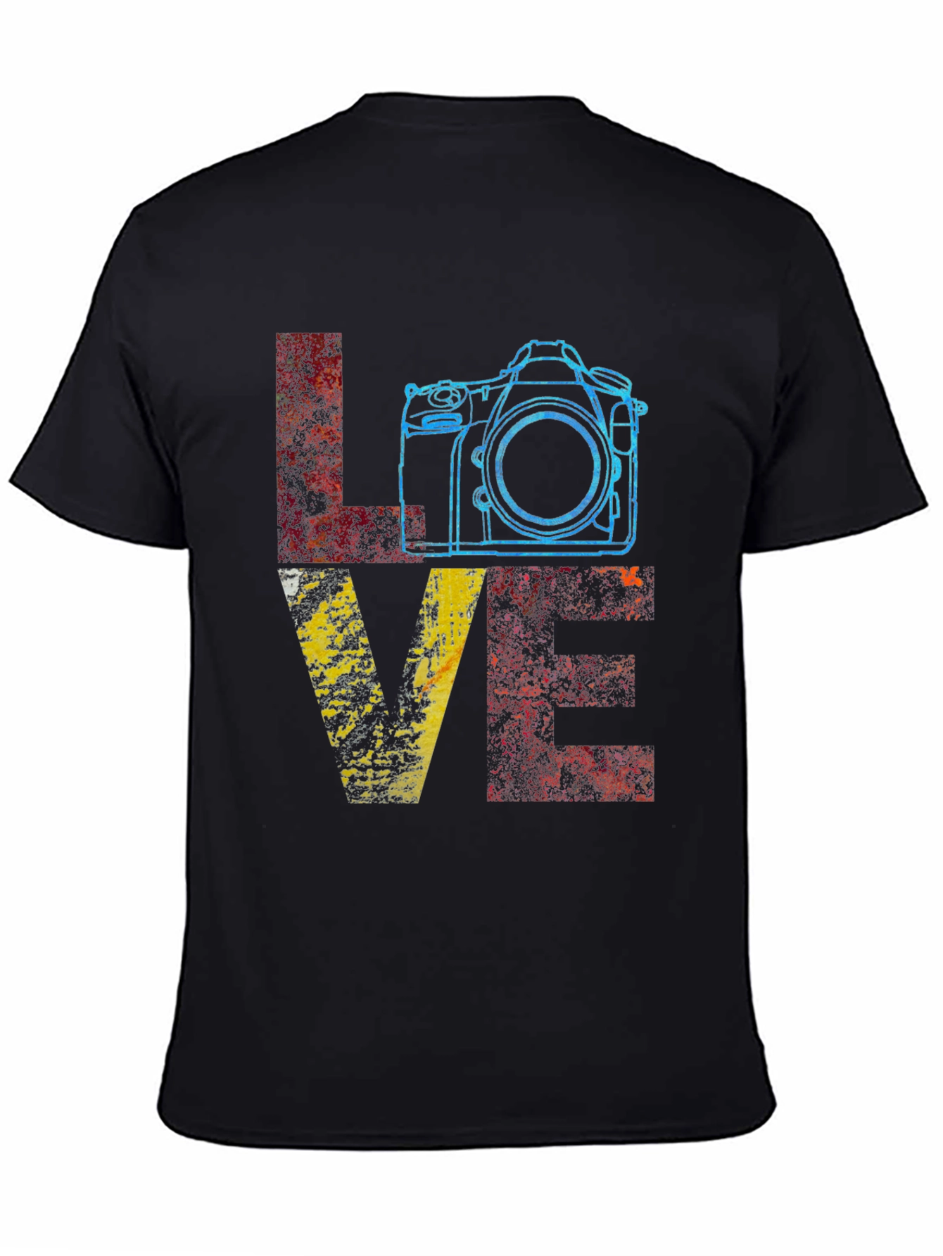 Love Photography Graphic T-Shirt - Black