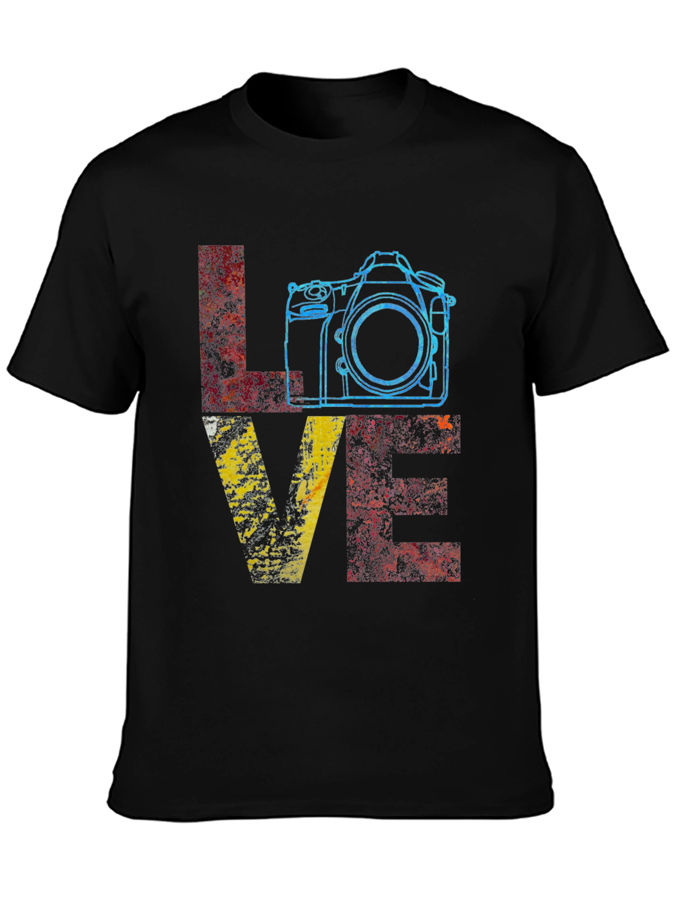 Love Photography Graphic T-Shirt - Black