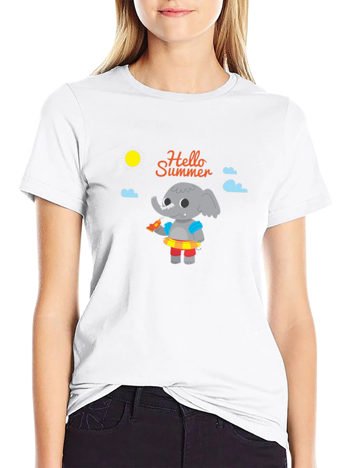 Summer Elephant Graphic Tee