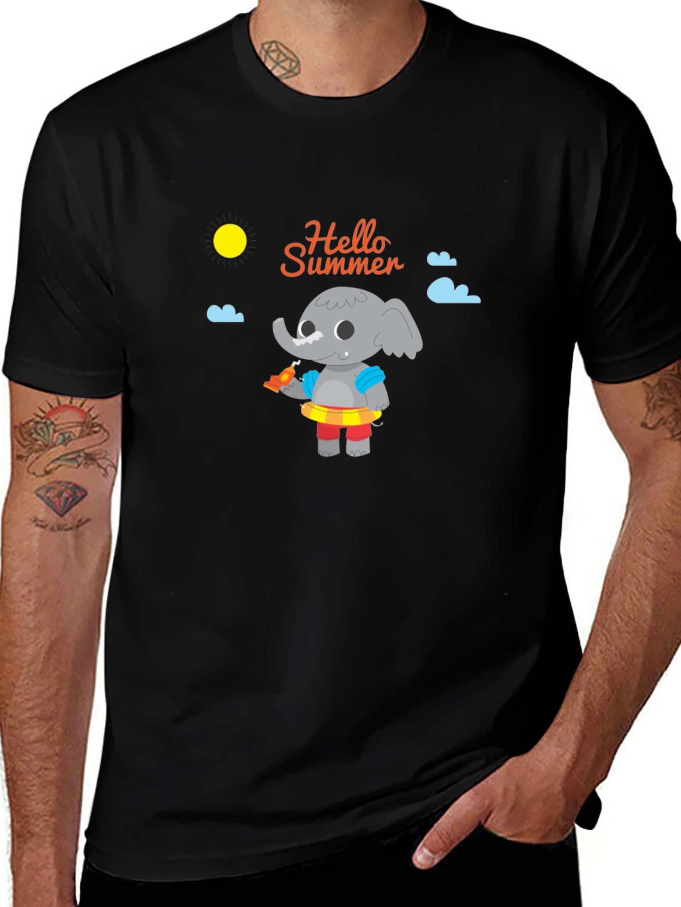 Summer Elephant Graphic Tee