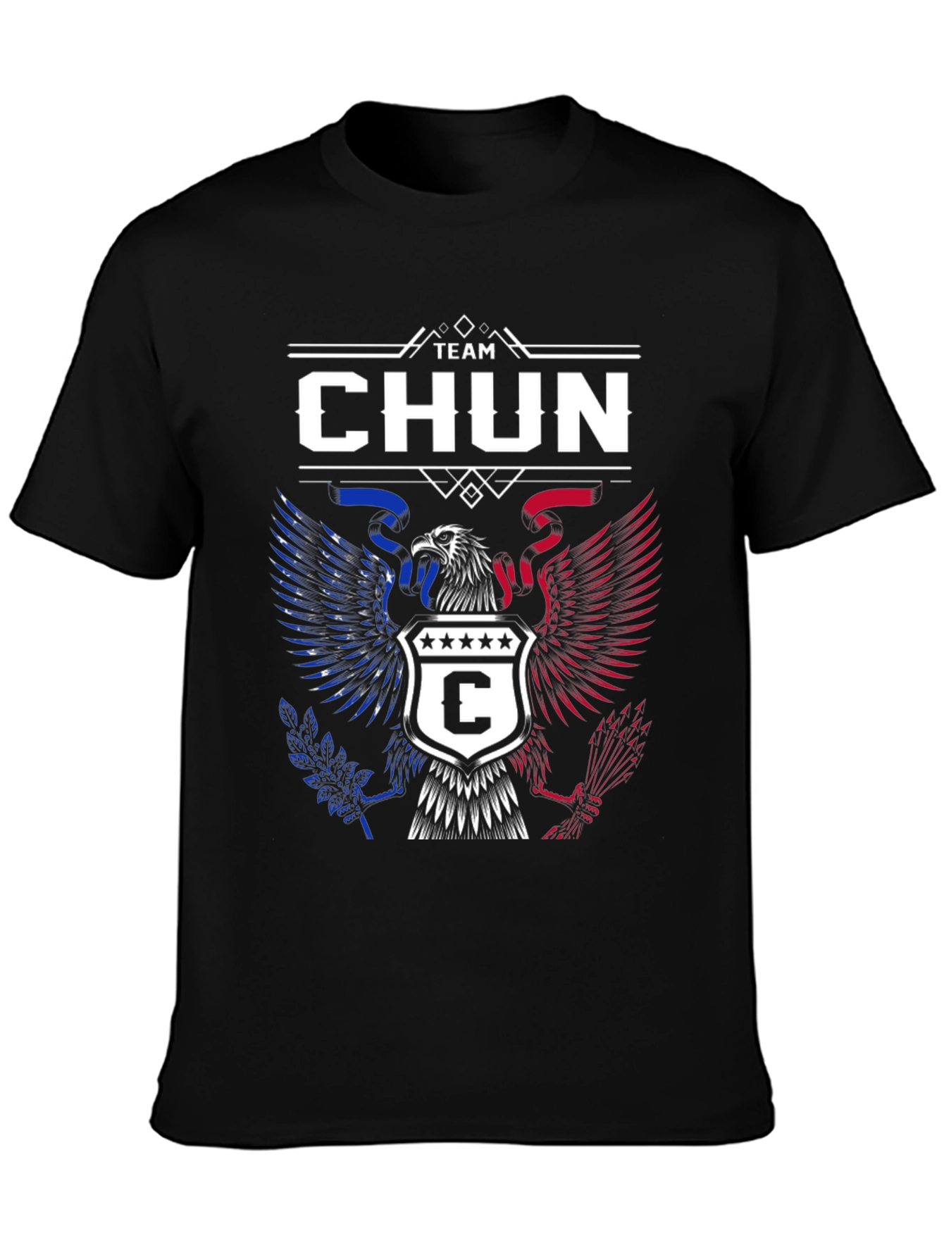 Team Chun Patriotic Eagle Graphic T-Shirt