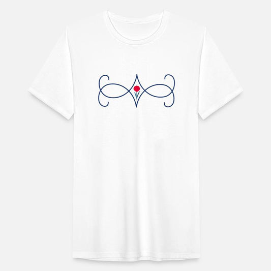 tulip flower with swirls element